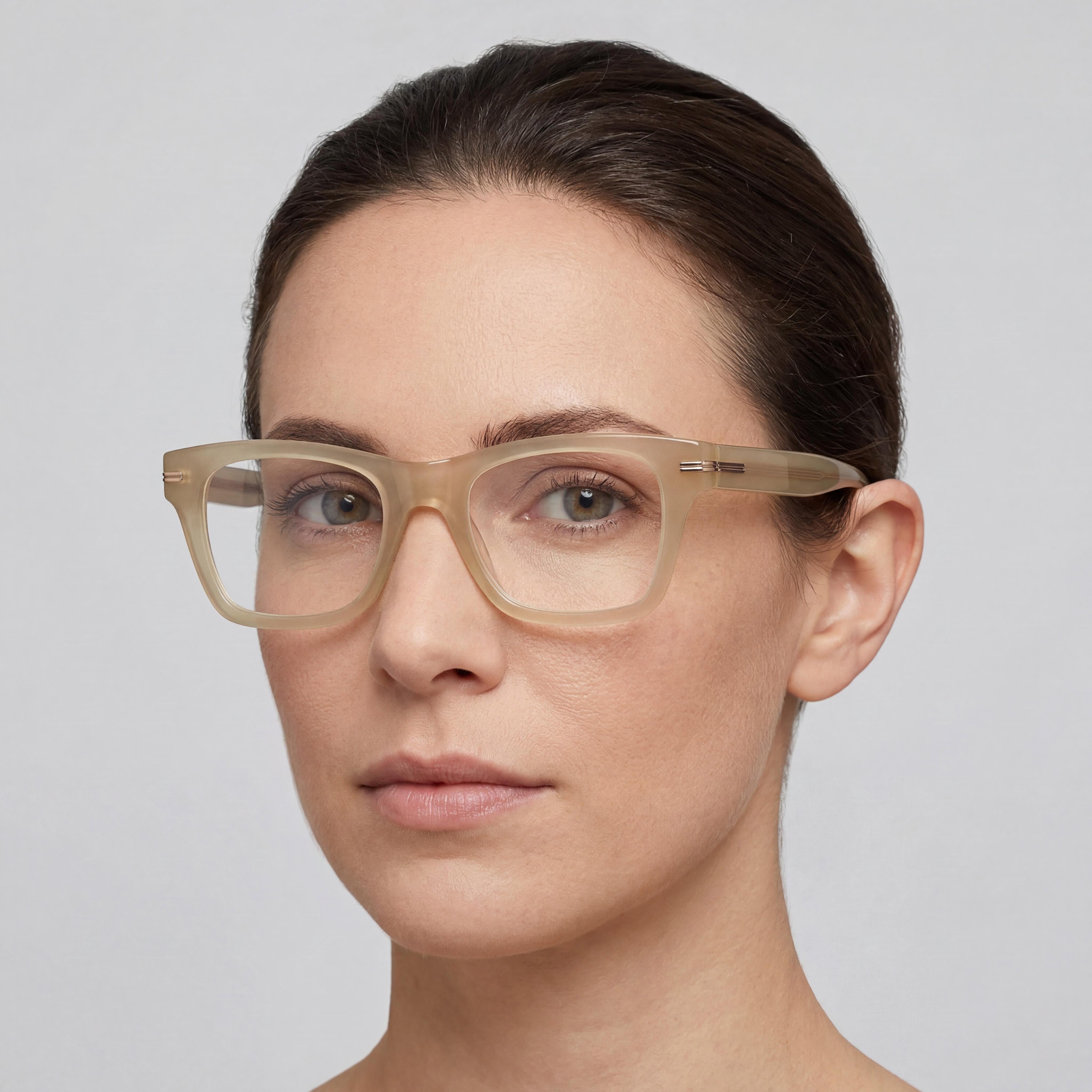 Gafas de sol de acetato informales con protección UV para mujer Hugo Boss Boss 1522, beis, 49 mm, Photo 4