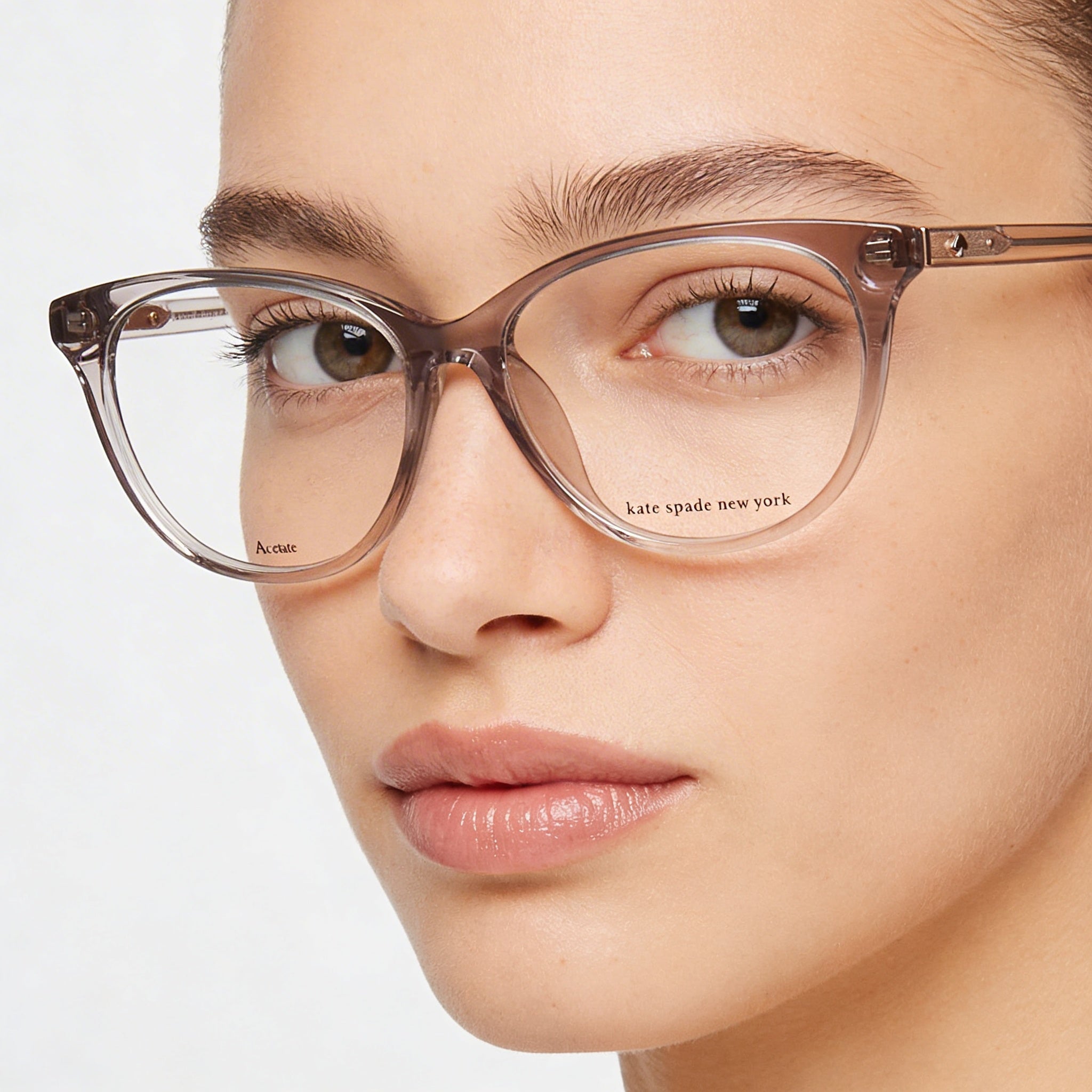 kate spade new york Modern Unisex Grey Acetate Frame Sunglasses with Grey Polycarbonate Lenses 53-14-145mm, Photo 4