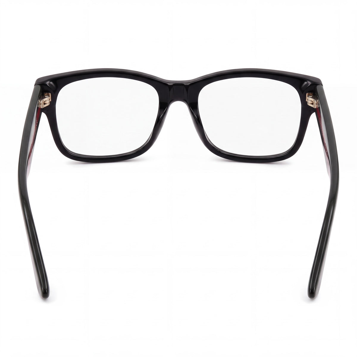 Gucci Urban GG0343O Unisex Rectangular Plastic Prescription Eyeglasses Black Green Red Clear Lens 57mm, Photo 3