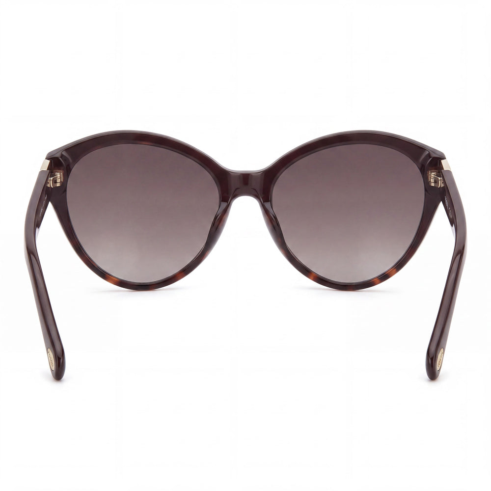 Gafas de sol de propionato Fossil Modern para mujer con montura de frambuesa/marrón y lentes sombreadas marrones 58-17-140