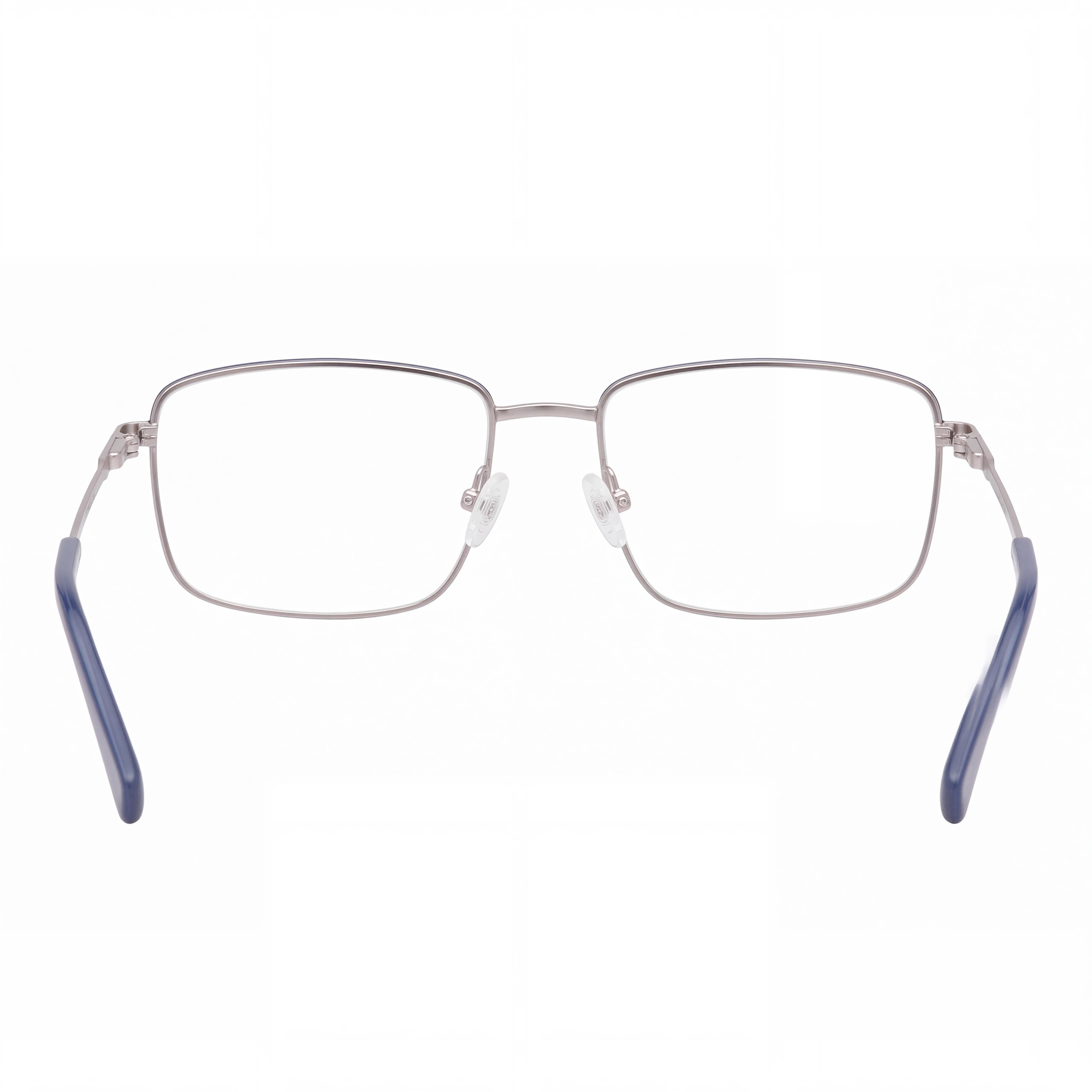 Kenneth Cole REACTION Rn50045 Gafas metálicas para mujer con lentes de policarbonato, color azul mate y rutenio claro mate, 56 mm, Photo 3