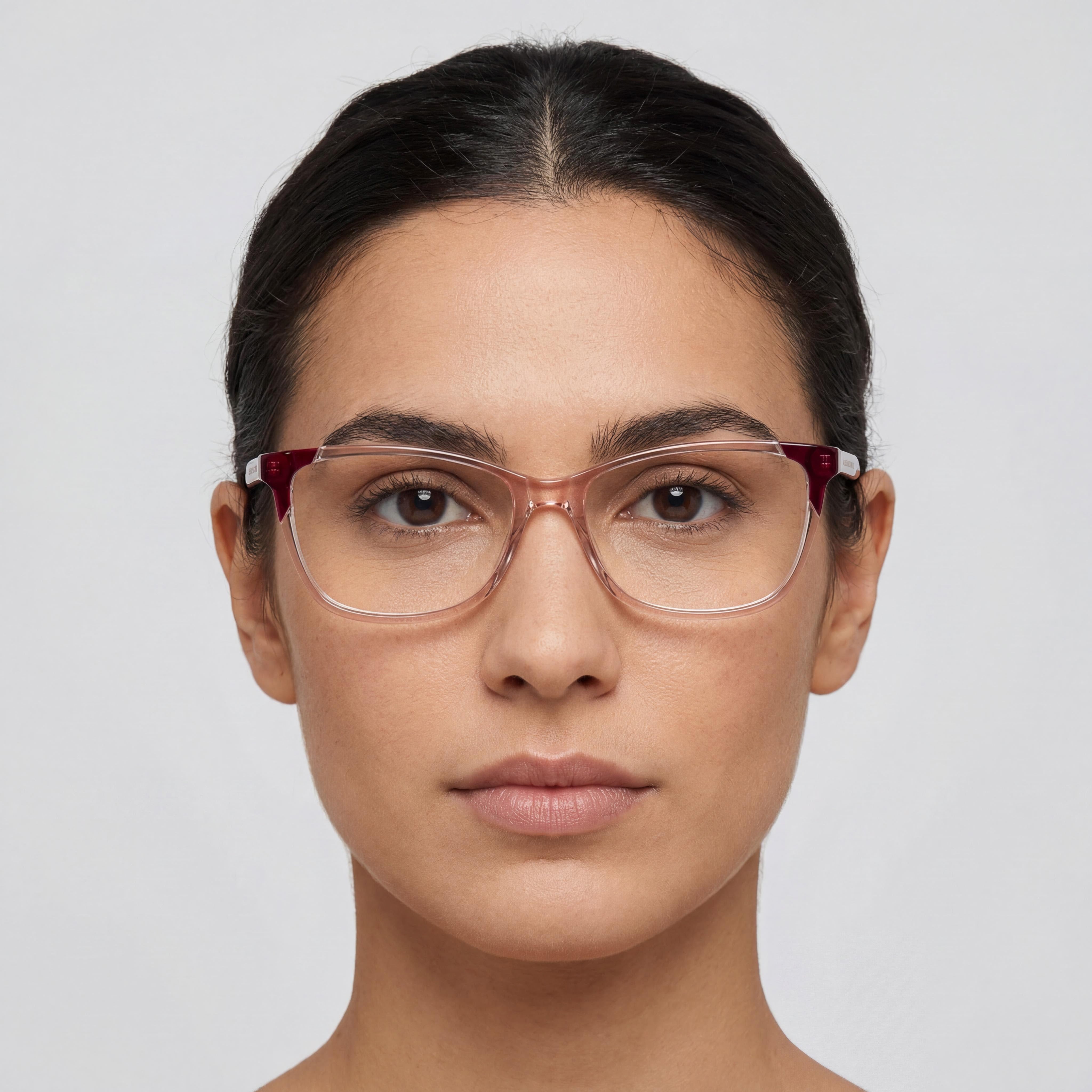Gafas Carolina Herrera para mujer modernas, montura rosa, lentes rosas, ancho del puente 15 mm, largo de la patilla 145 mm, Photo 4