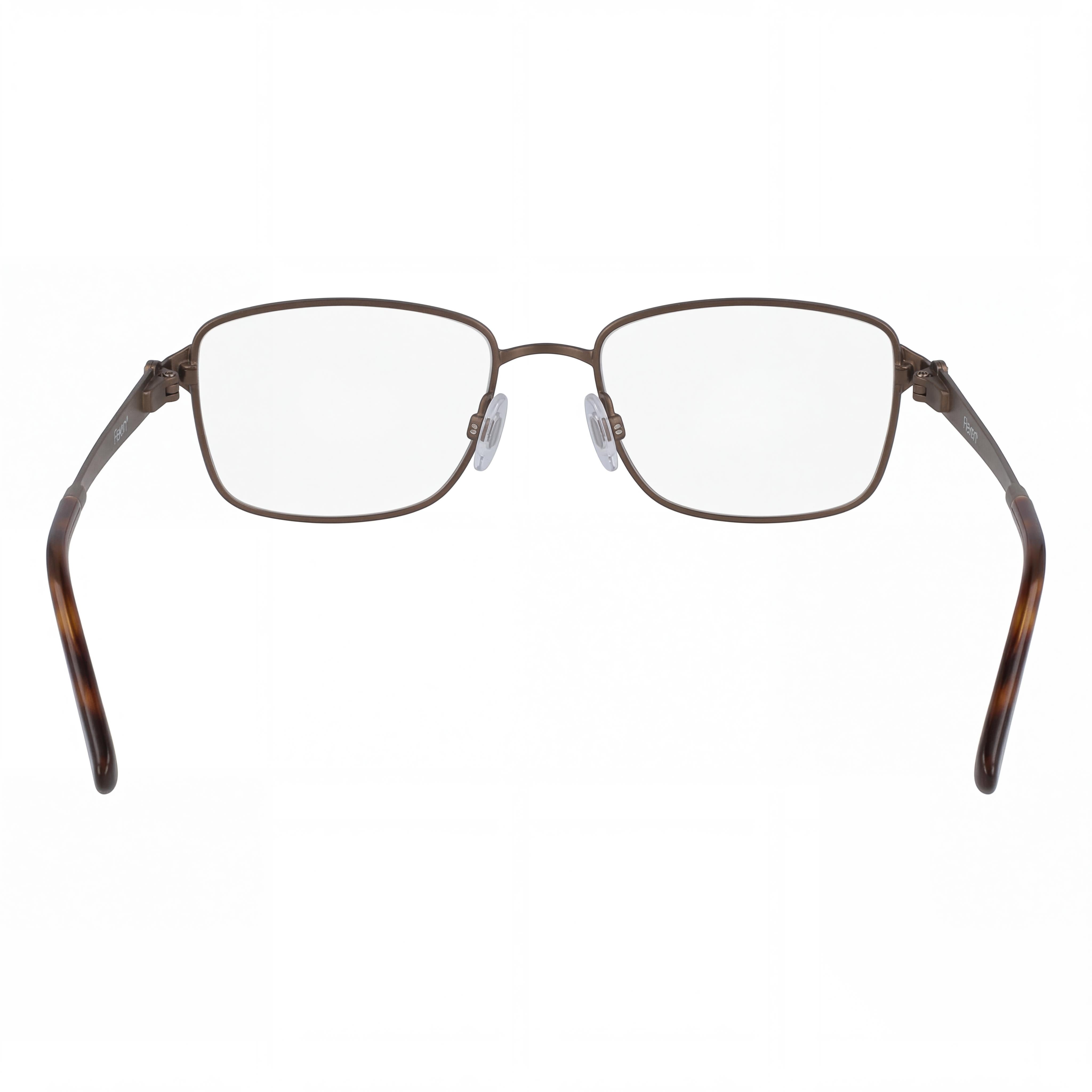 Montura óptica de metal multicolor Flexon Lana para mujer, lentes de policarbonato marrón, tamaño 53-17-135, Photo 3