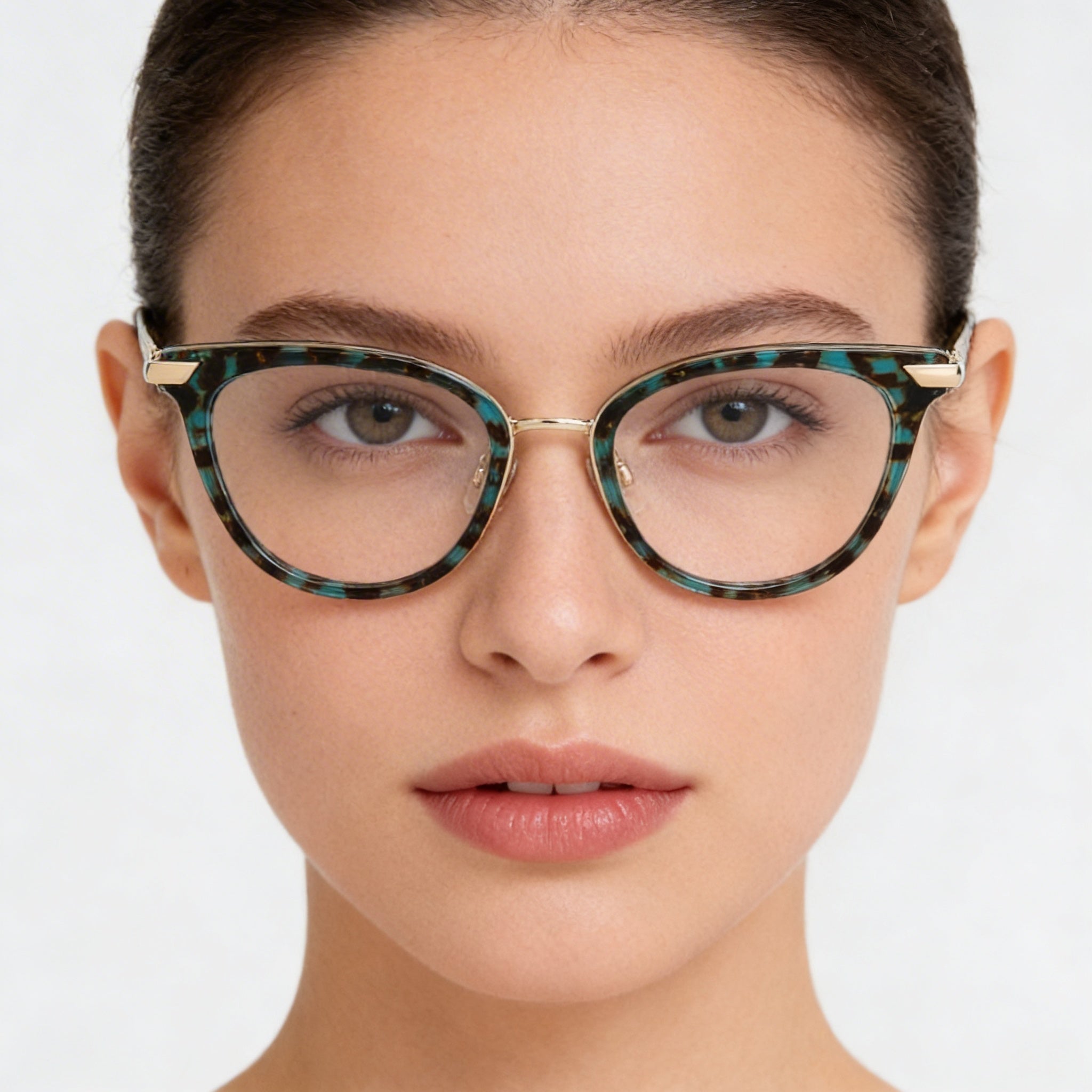 Rag & Bone Modern Women's Green Havana Metal Frame Polycarbonate Non-Polarised Sunglasses 51mm, Photo 3