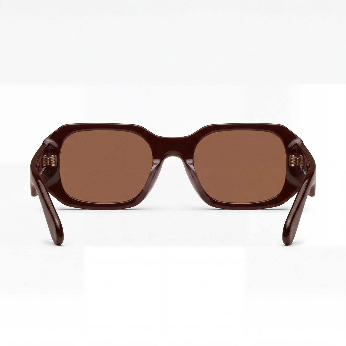 QUAY AUSTRALIA HYPED UP Unisex Square Champagne Brown Plastic Frame Brown Lens Non-Polarized Sunglasses 53mm, Photo 4