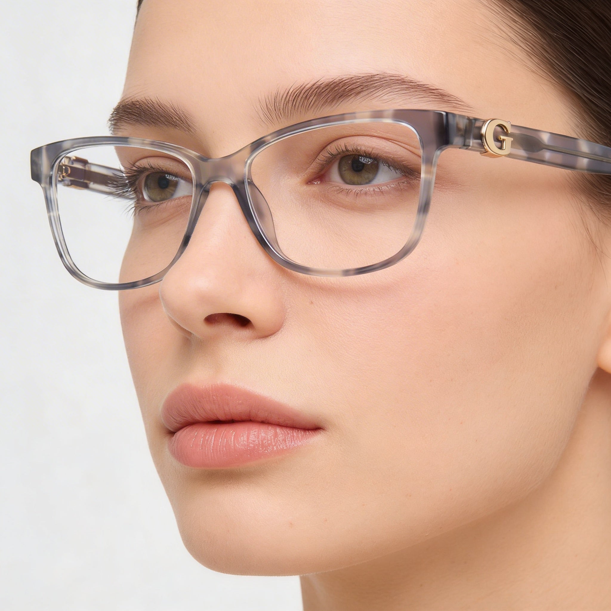 Gafas GUESS Gu50227 para mujer con montura de plástico azul brillante de 54 mm, Photo 5