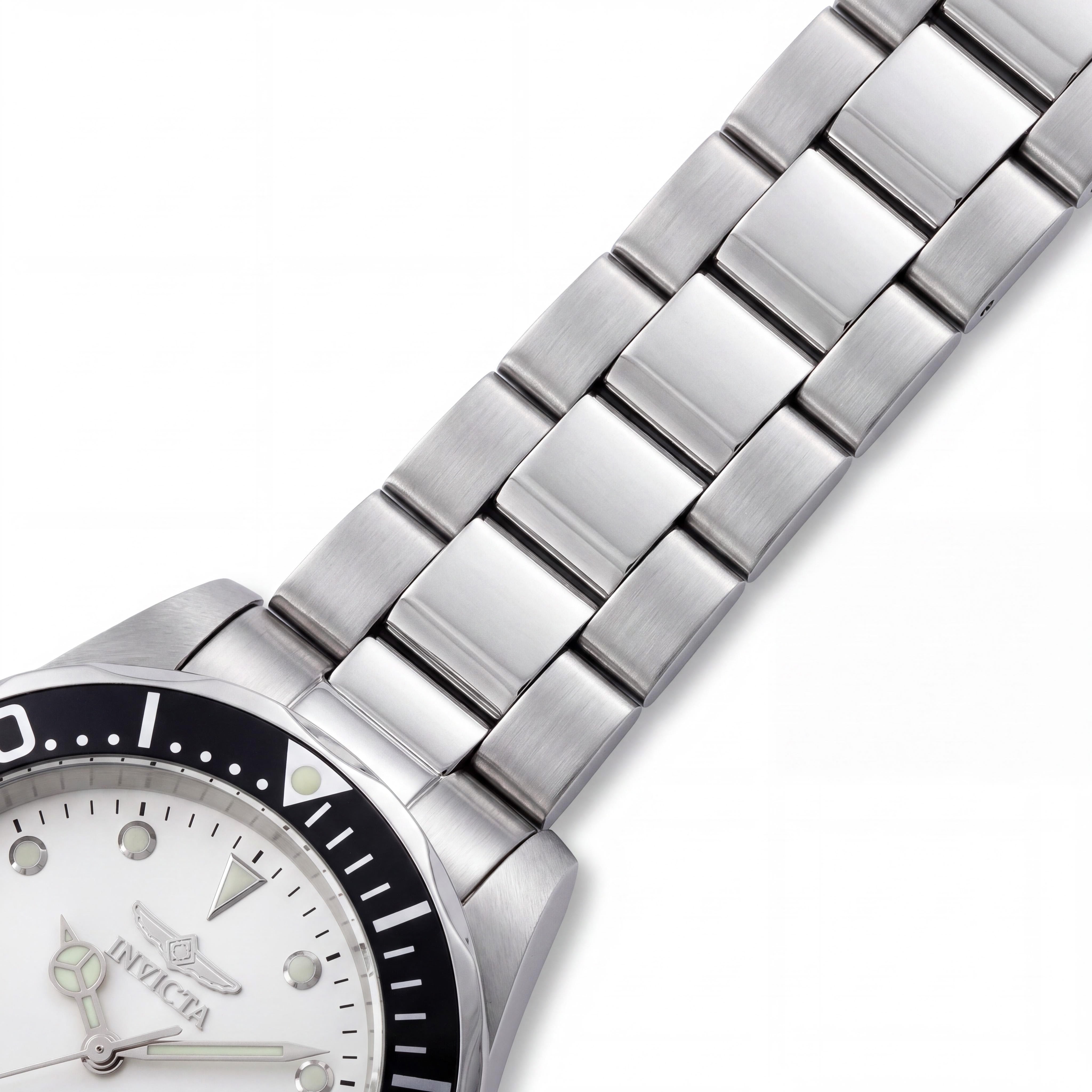 Invicta Pro Diver 9404 Men's 40mm Stainless Steel White Dial Chronograph Watch, Photo 3