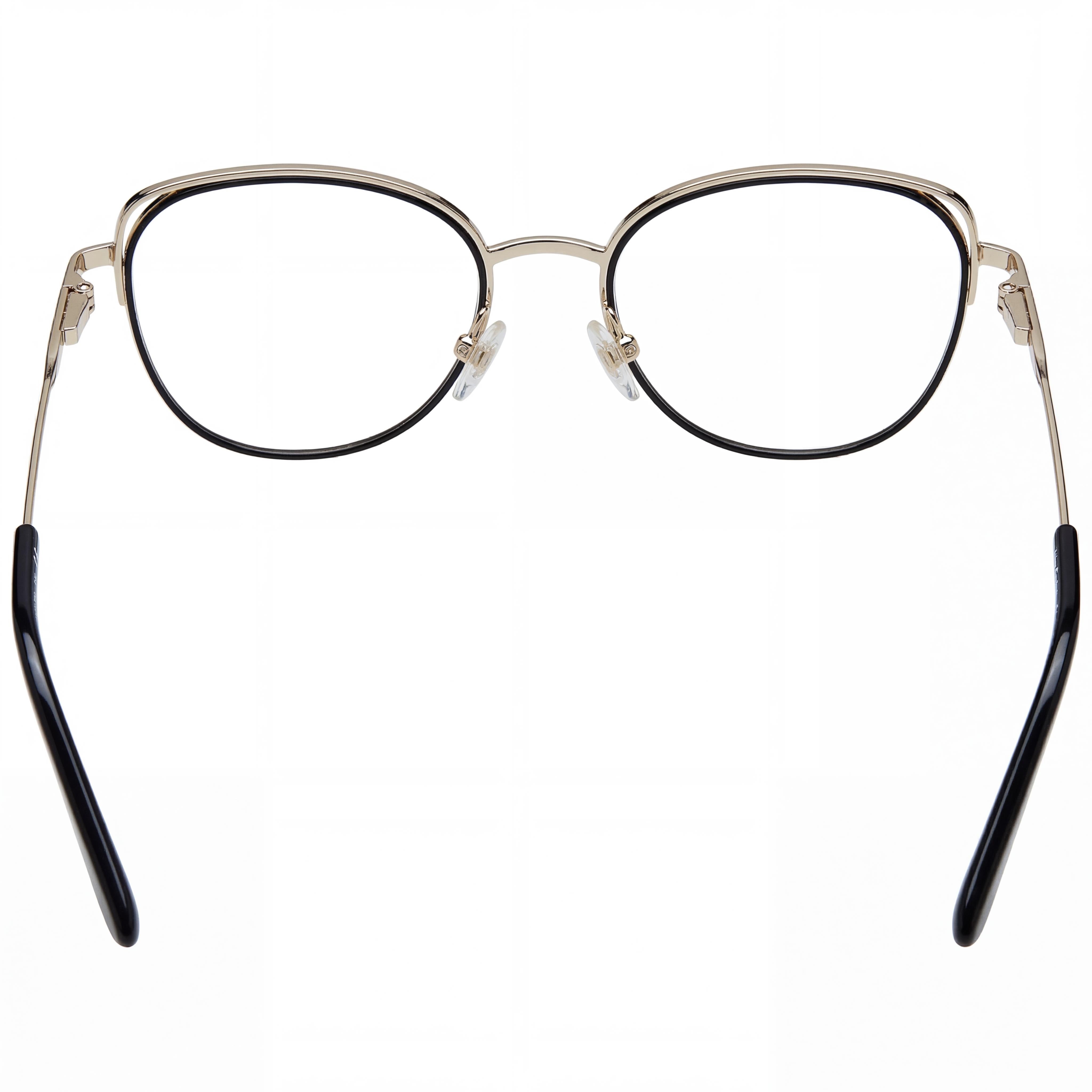 Gafas Juicy Couture JU 200/G para mujer, estilo ojo de gato, de acero inoxidable, color dorado y negro, con lentes de policarbonato (52-17-135 mm), Photo 3