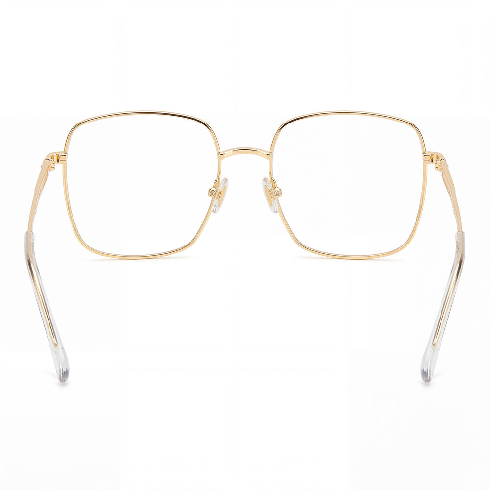 Gafas Cuadradas Unisex Isabel Marant Im0029 de Metal Oro Rosa con Puntas de Varilla de Acetato, Ancho de Lente 55mm