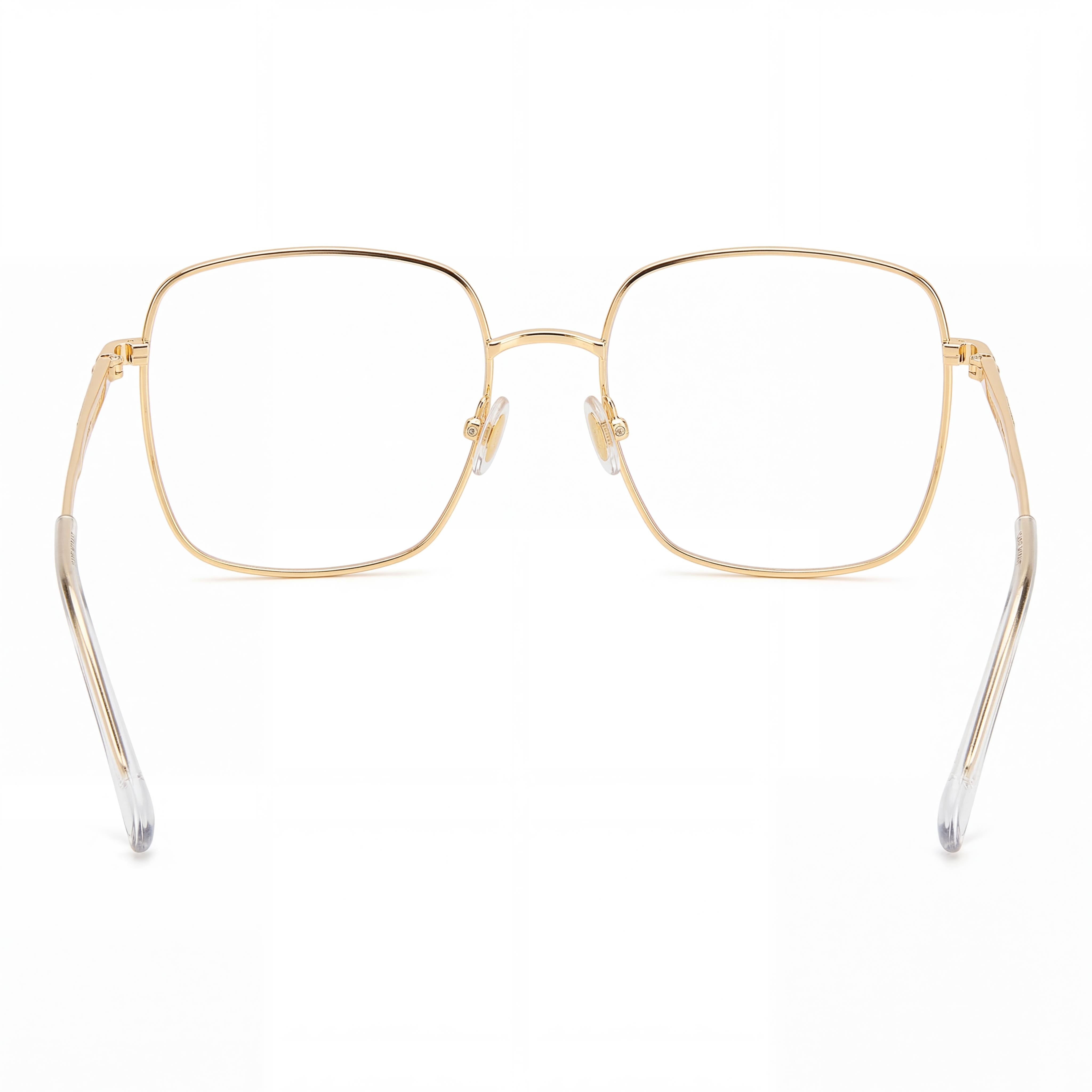 Gafas Cuadradas Unisex Isabel Marant Im0029 de Metal Oro Rosa con Puntas de Varilla de Acetato, Ancho de Lente 55mm, Photo 3