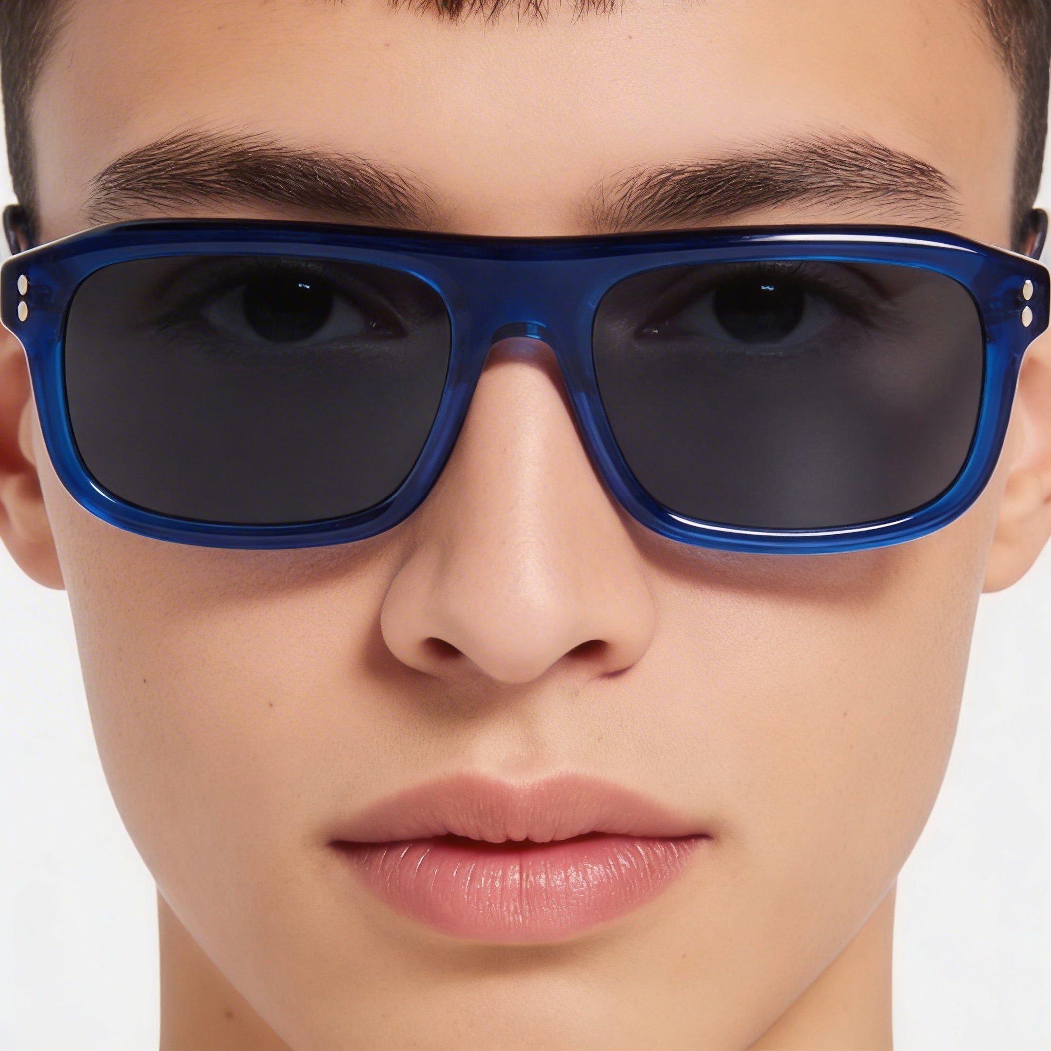 Isabel Marant Thin Fancy Acetate Unisex Blue Plastic Frame UV Protected Sunglasses 56mm, Photo 5