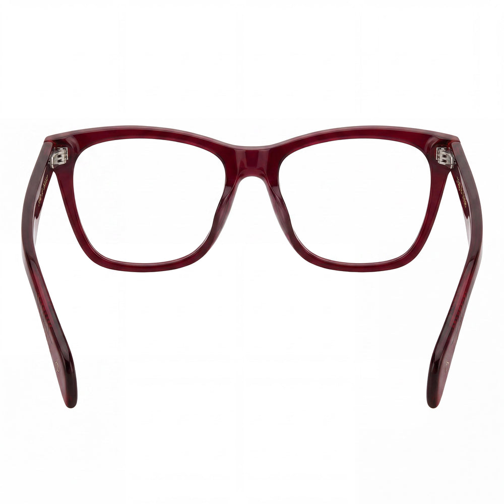Gafas de mujer Rag & Bone Rnb 3013 con color borgoña y lentes de policarbonato, ancho de la lente 53 mm