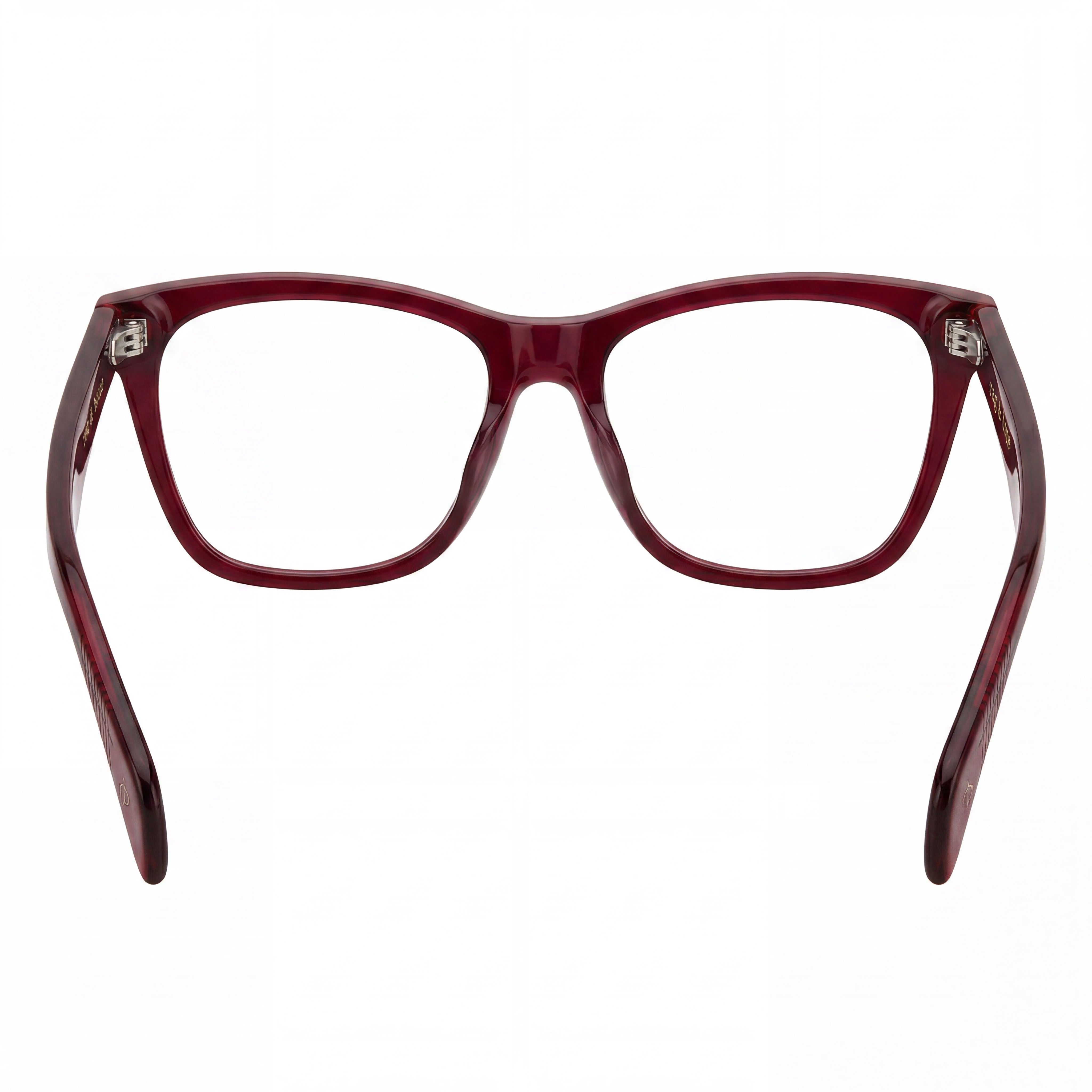 Rag & Bone Rnb 3013 Women's Eyewear featuring Burgundy color and Polycarbonate Lenses, Lens Width 53mm, Photo 3