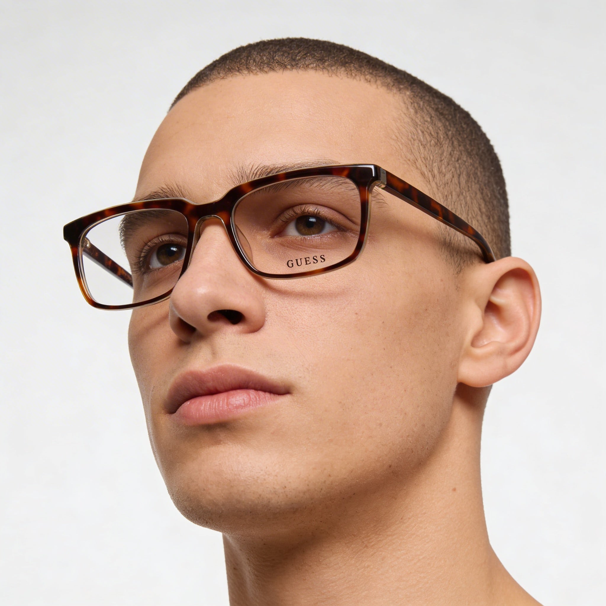 Gafas de sol Guess Gu50063 Havana de plástico pantografiado de 56 mm para hombre, Photo 3