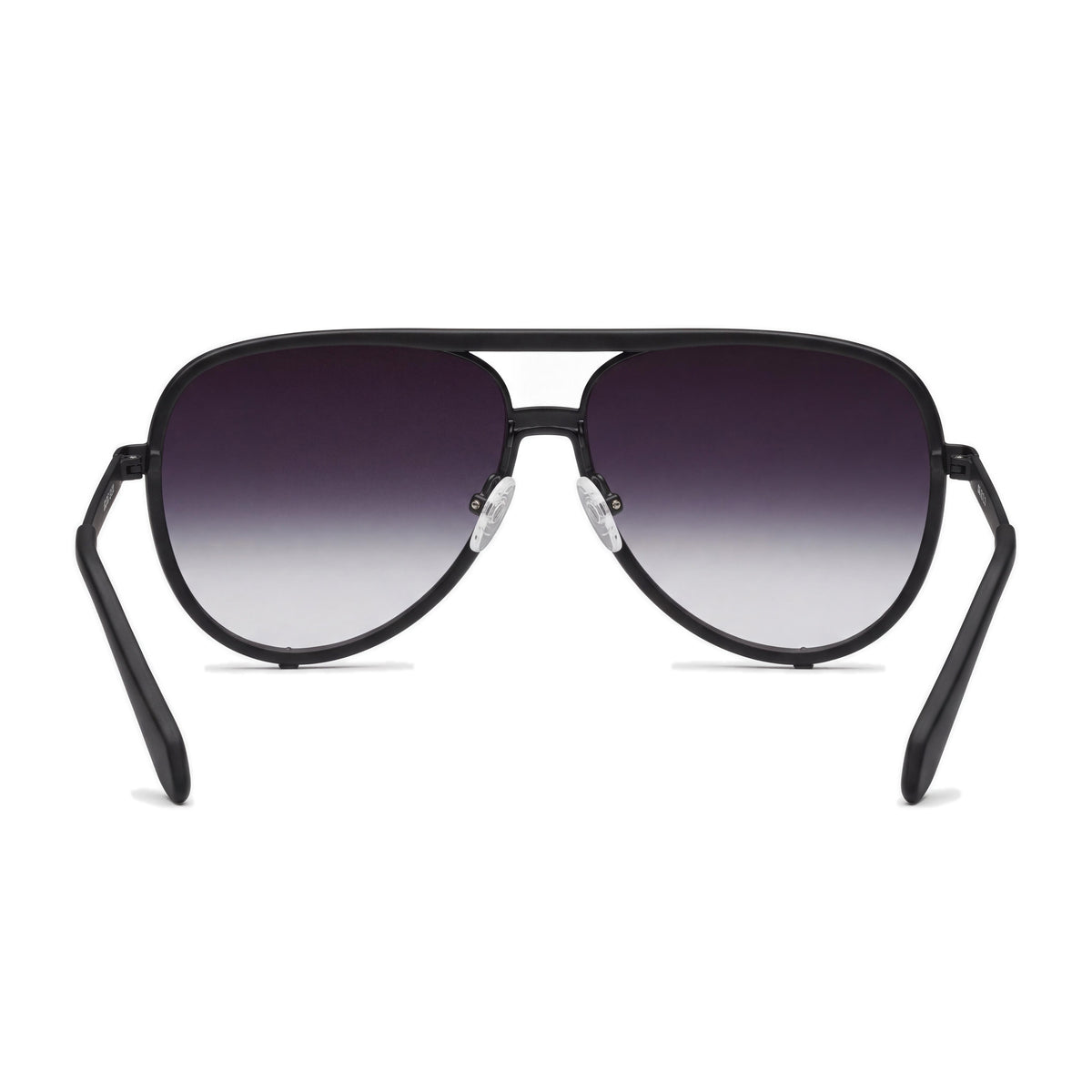 QUAY AUSTRALIA High Profile Unisex Sunglasses - Matte Black Black Fade Frame, Black Polycarbonate Lens, UV Protected, 143mm, Photo 4