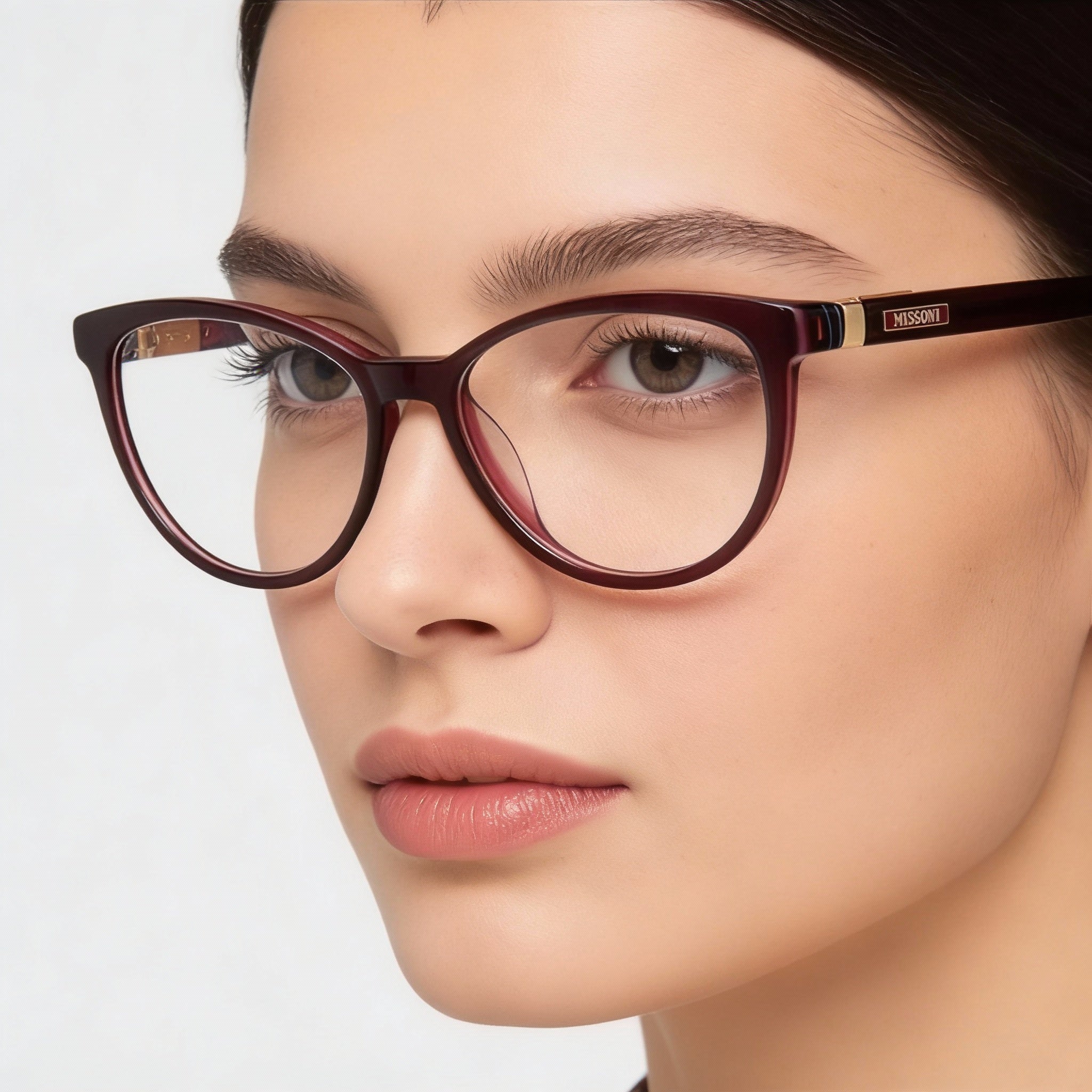 Gafas de acetato Missoni Modern para mujer, color gris, lentes de 54 mm, puente de 16 mm y patillas de 135 mm., Photo 3