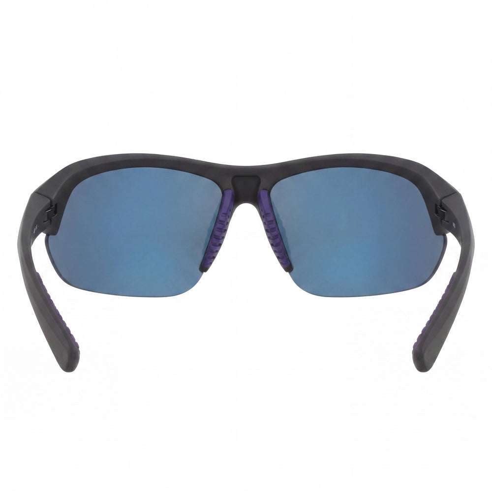 Nike Modern Unisex Lightweight Nylon UV Protection Sunglasses Matte Black Grey Mirror Blue 70-11-135mm