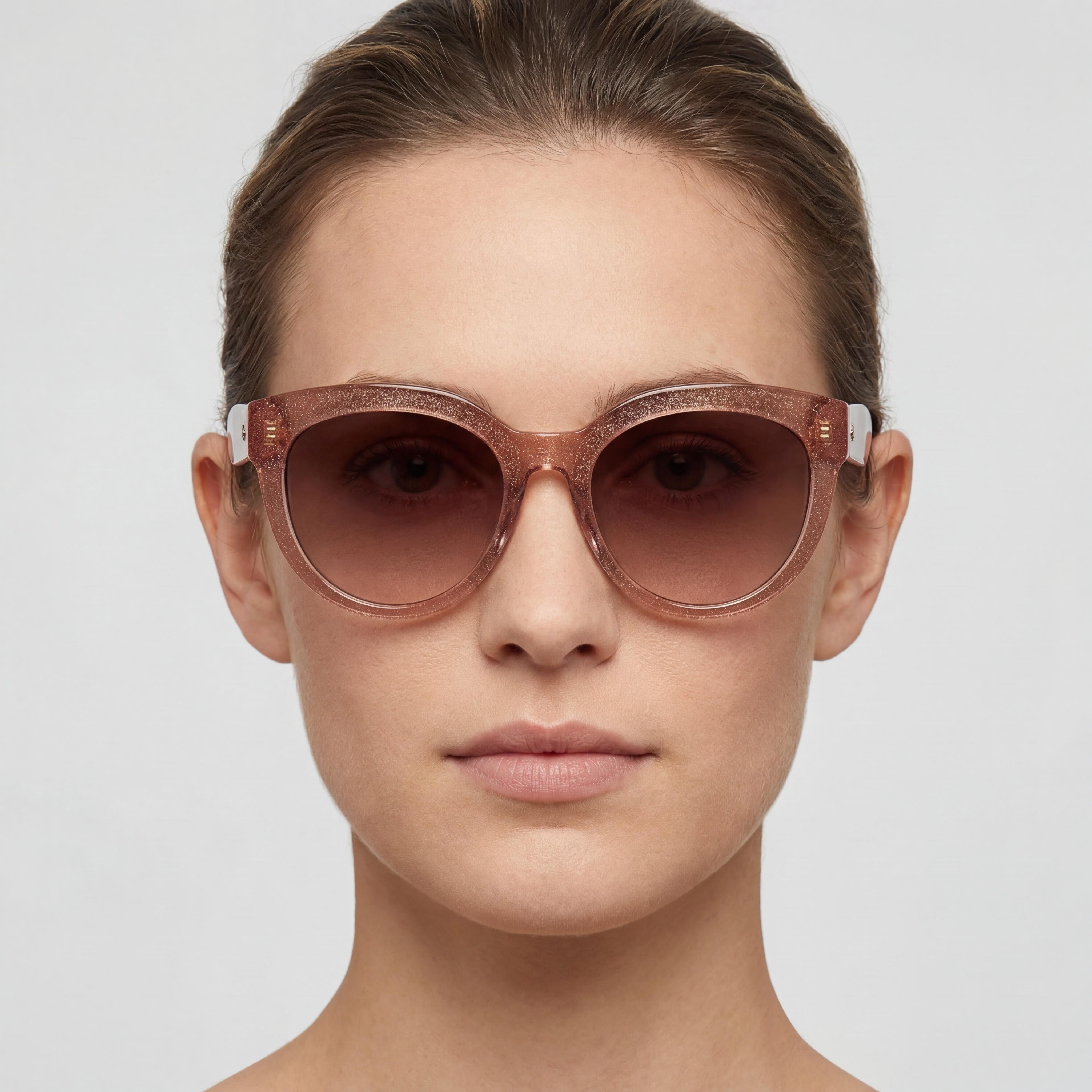 kate spade new york BREA/F/S Women's Cat Eye Pink Brown Acetate Frame Brown Shaded UV Sunglasses 54mm, Photo 5