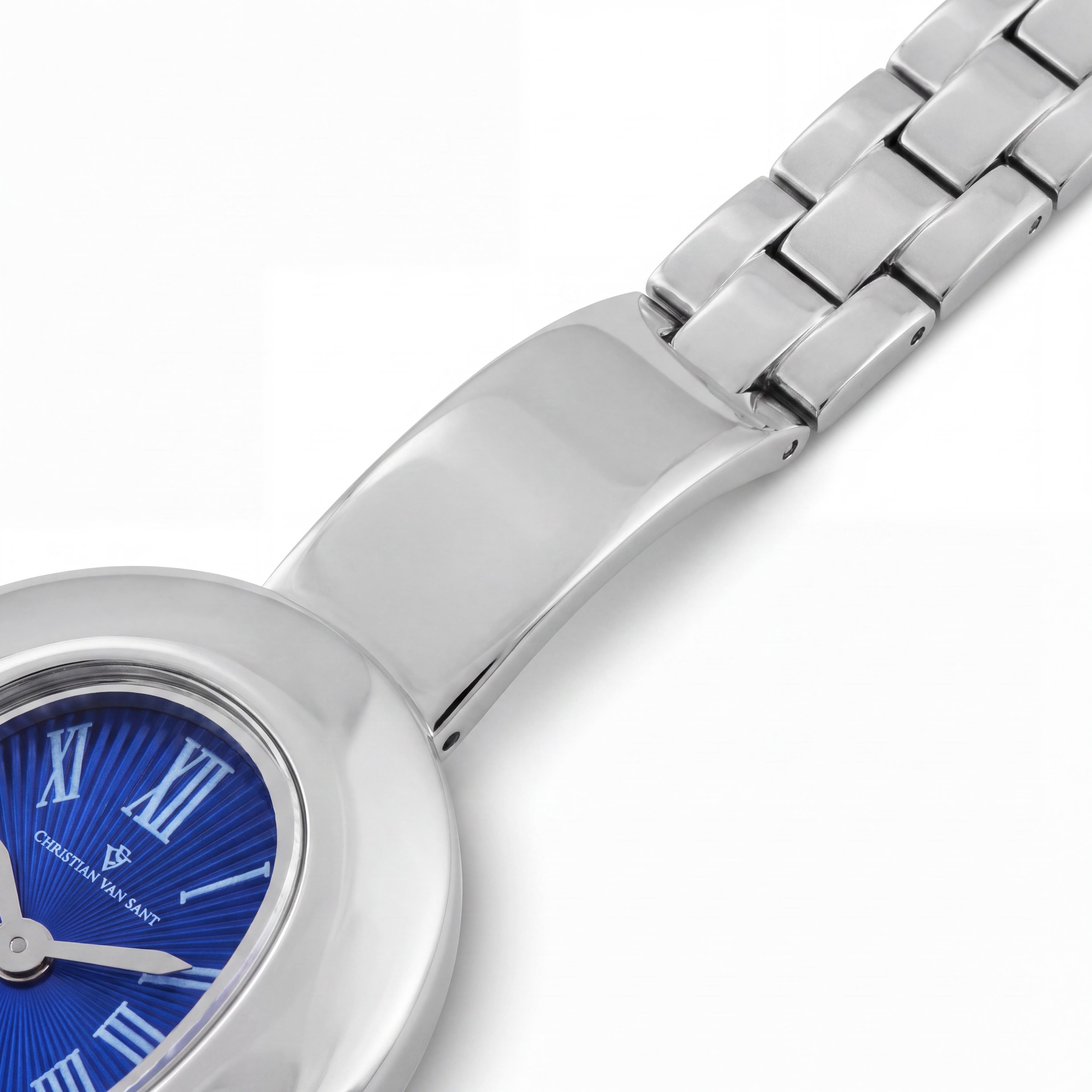 Reloj Christian Van Sant Anora para mujer CV4333, caja y brazalete de acero inoxidable azul, movimiento de cuarzo, resistente al agua 3 ATM, Photo 3