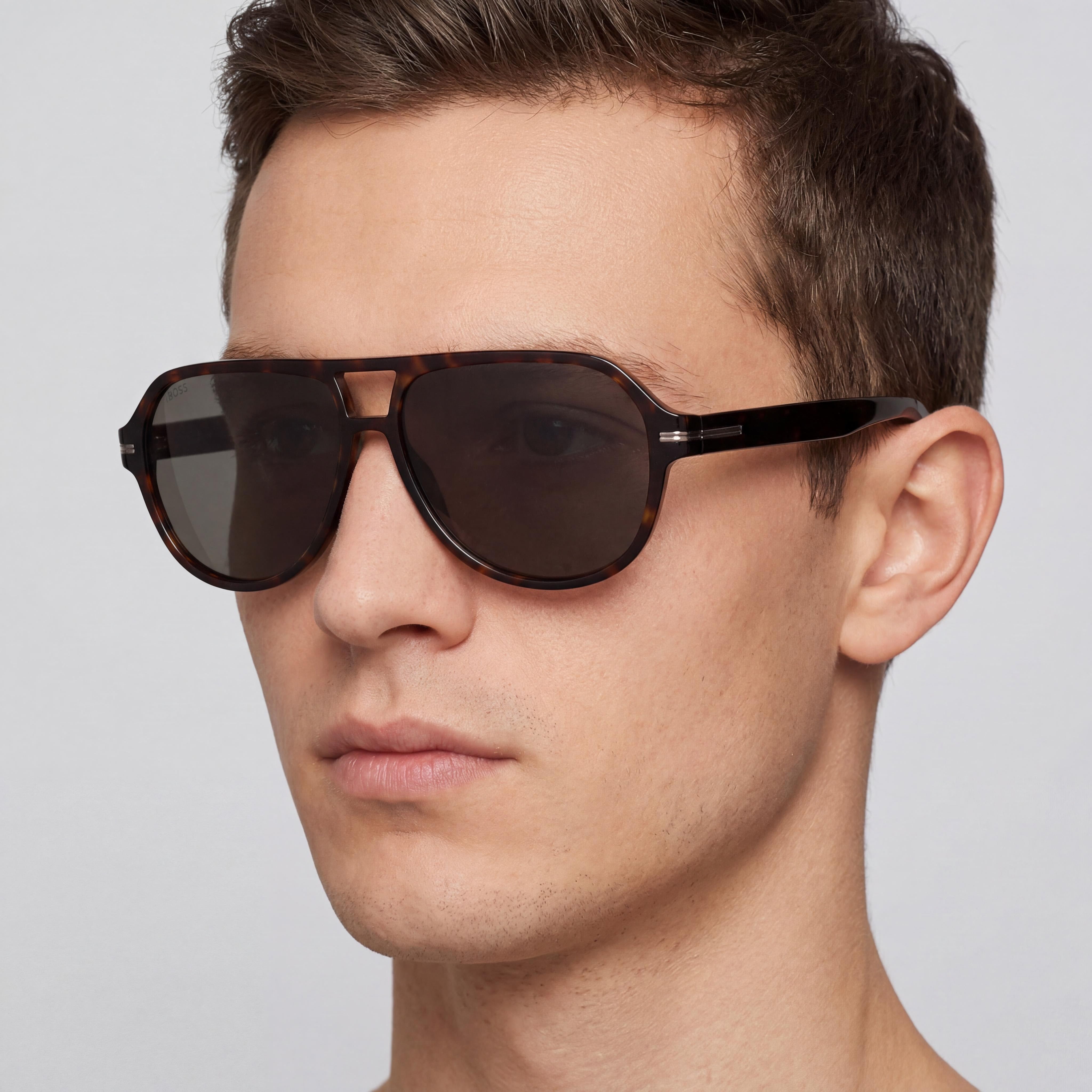 Hugo Boss Modern BOSS 1507/S ECO ACETATE Frame Havana Unisex Sunglasses with 100% UVA & UVB Protection, Photo 5