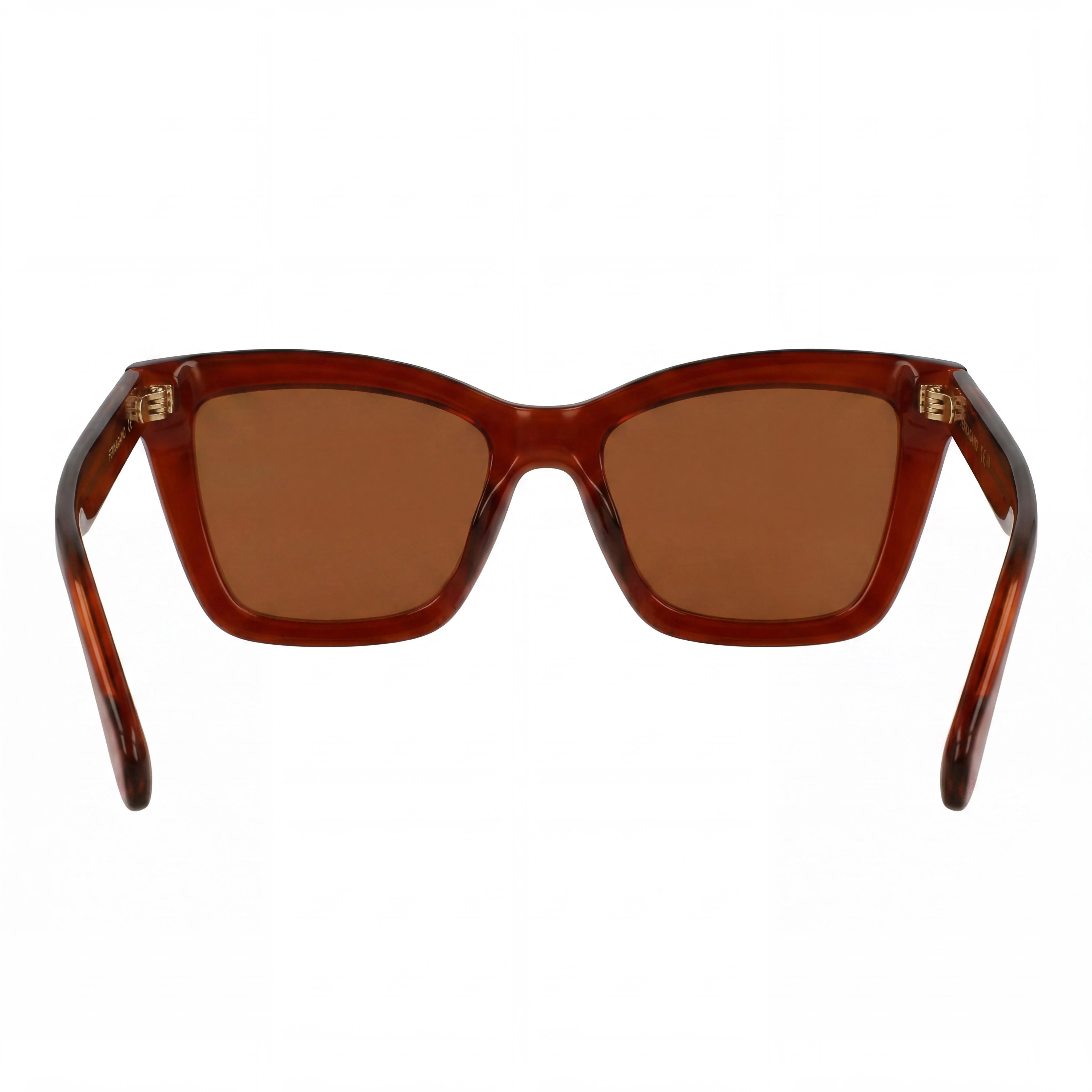 Gafas Ferragamo de acetato transparente color óxido, no polarizadas, protección UV 400, modelo Sf2039se para mujer, 53-17-145, Photo 4
