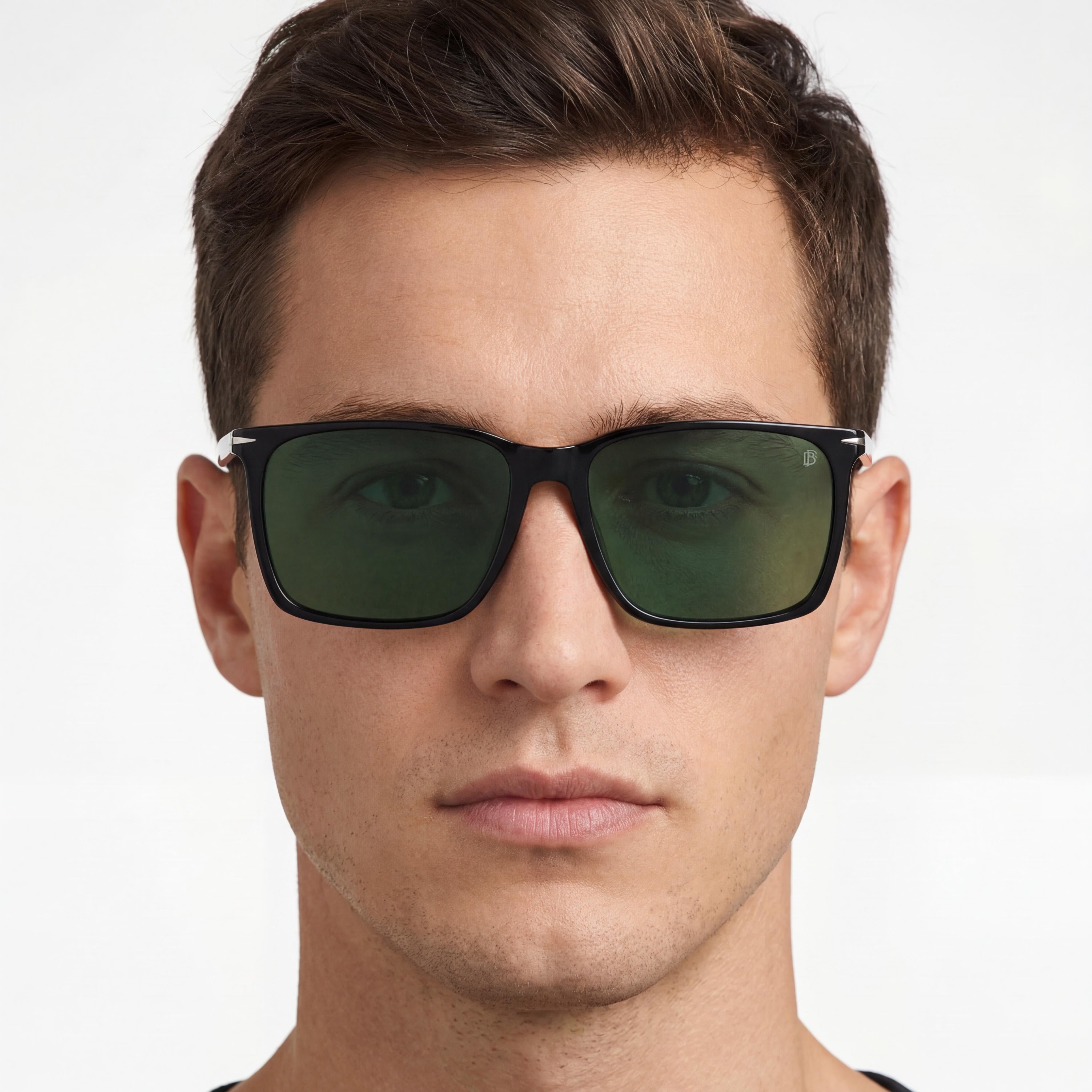 David Beckham 20663780759UC Db 1145-G-S Men's Black Light Acetate Green Polarized Polycarbonate Sunglasses 58mm, Photo 5