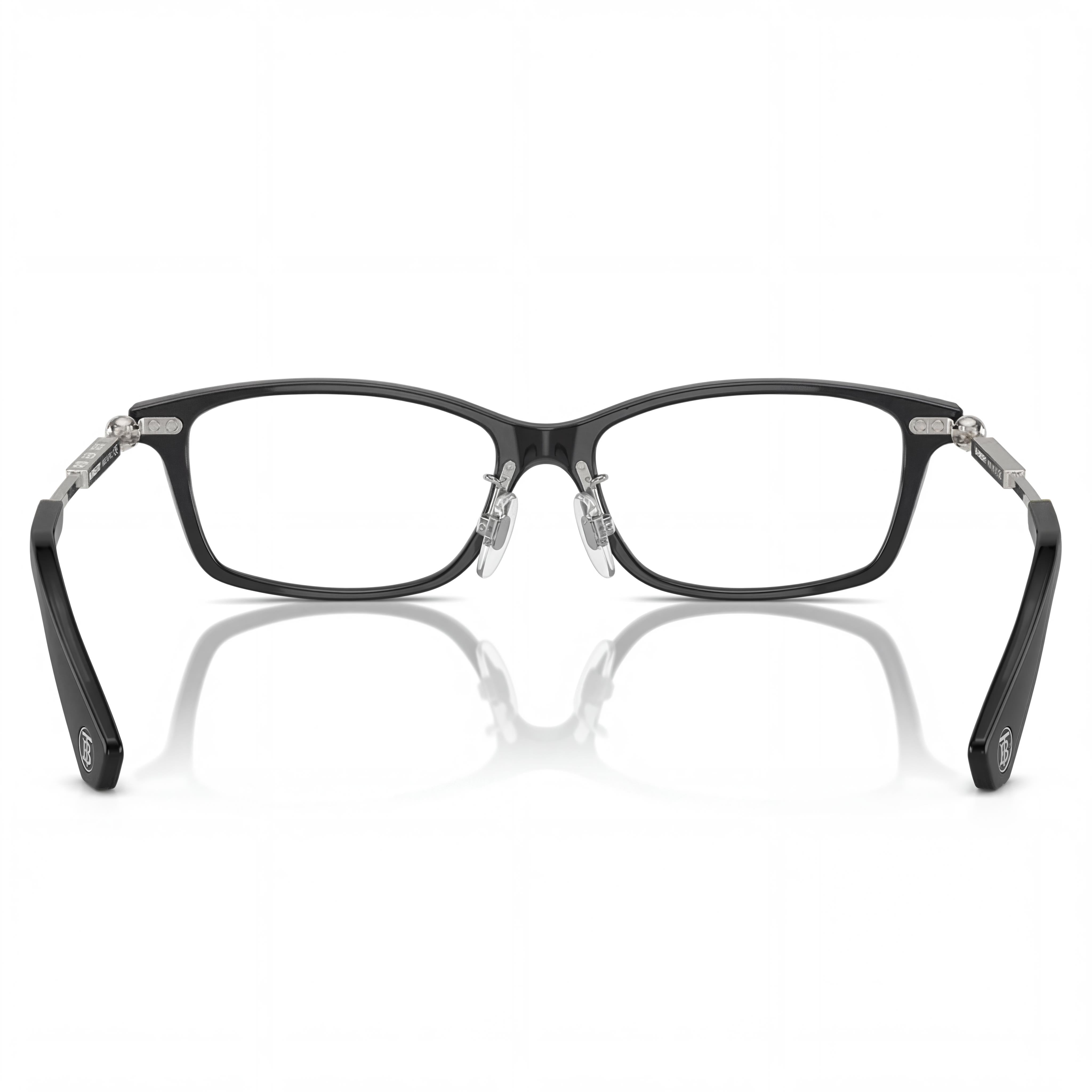 Gafas Burberry de Lujo Clásico Unisex de Acetato Ligero con Lentes Transparentes Grises 55-16-145mm, Photo 3