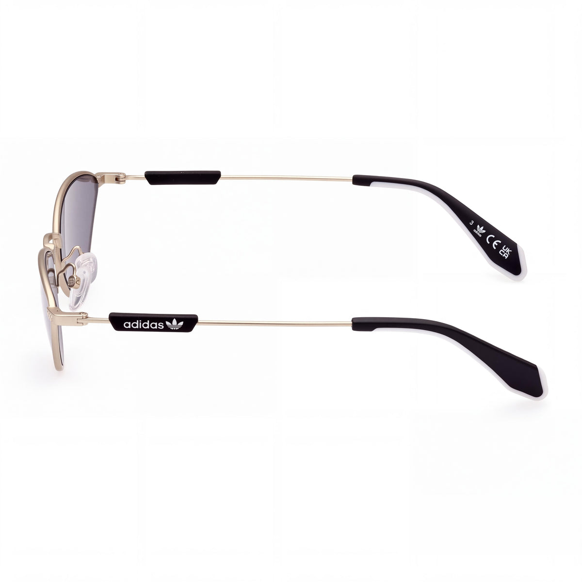 adidas Originals Casual Women's Metal Matte Rose Gold Frame Smoke UV Protected 61mm Sunglasses, Photo 3