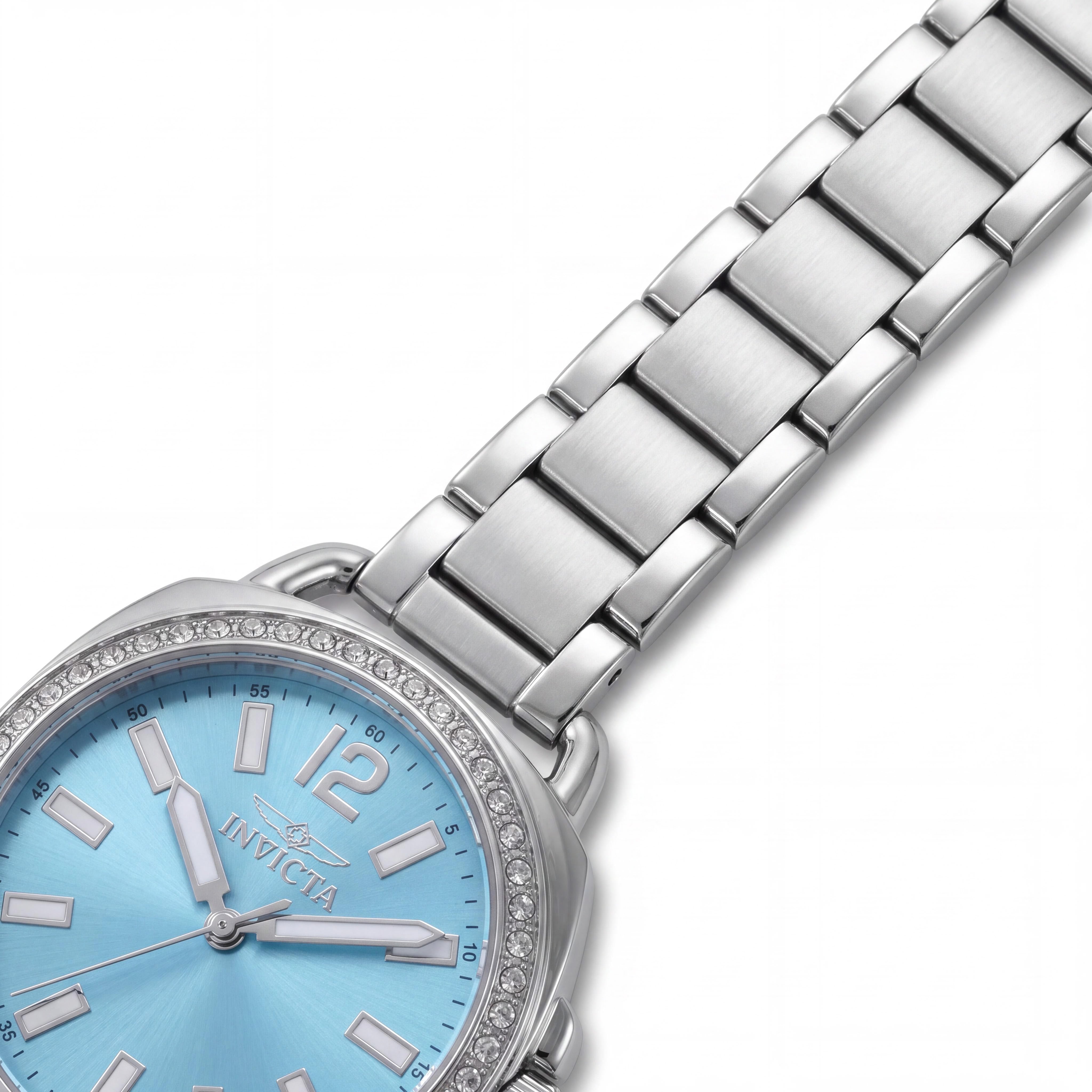 Invicta Wildflower 47327 Women's Quartz 32mm Stainless Steel Blue Dial Watch, 5 ATM Water Resistant, Photo 3