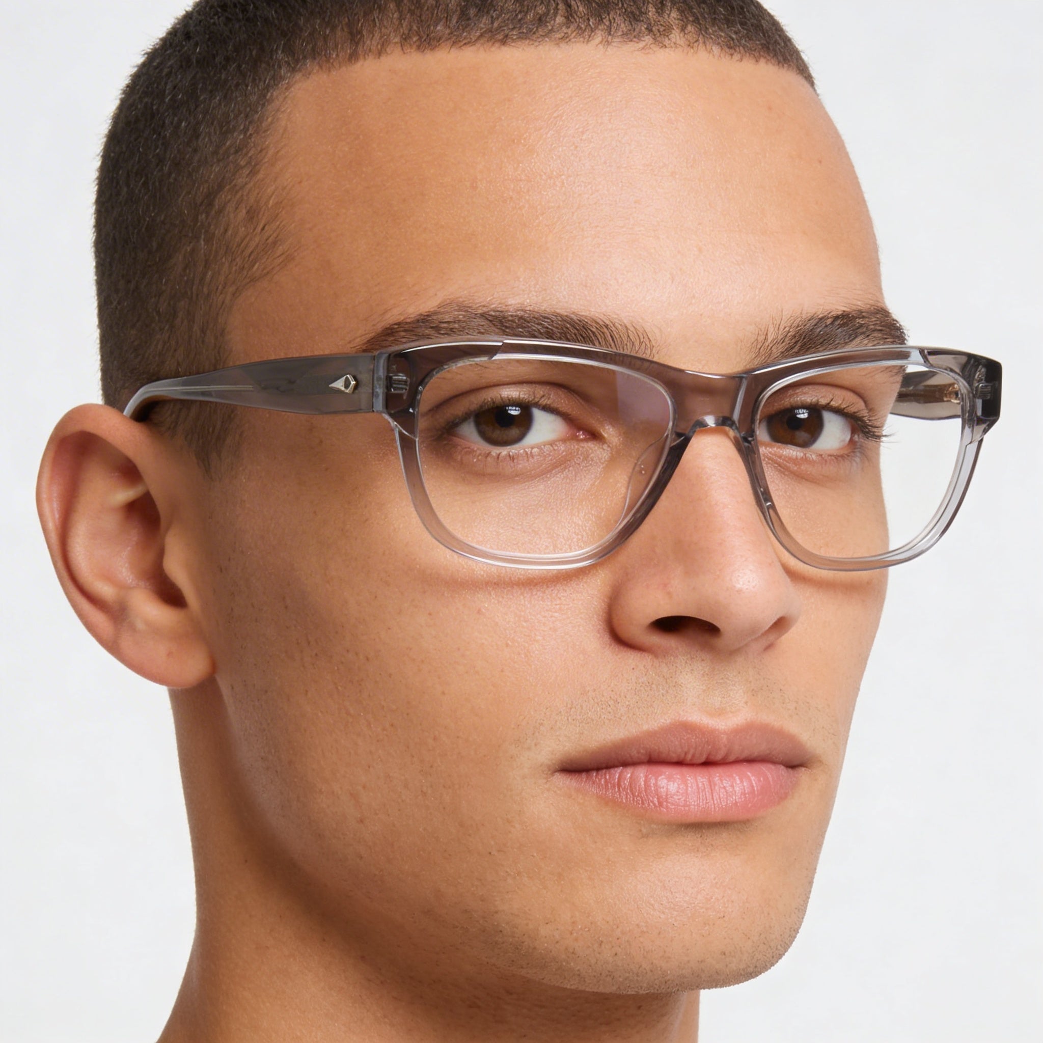 Rag & Bone Casual Men's Grey Acetate Frame Optical Eyeglasses, Lens 55mm, Bridge 18mm, Temple 145mm, Photo 4