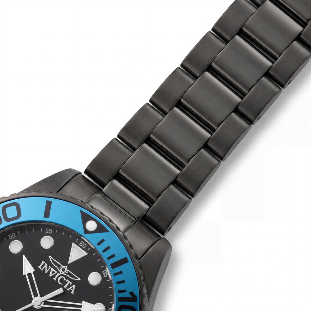 Invicta Grand Diver 48614 Men's 52mm Black Dial Stainless Steel Bracelet Quartz 300m Watch
