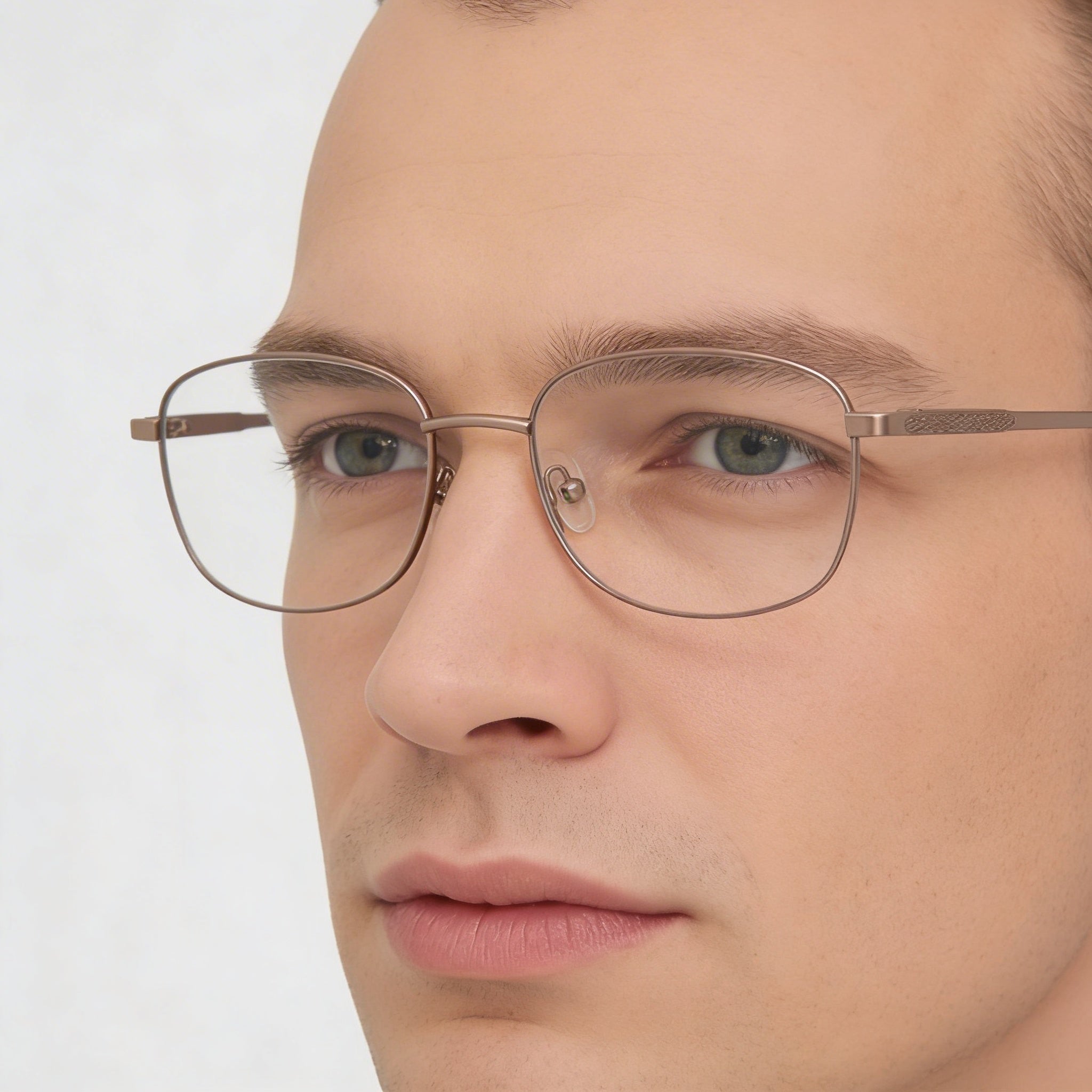 Chesterfield 890/T Men's Titanium Bakelite Gray Rectangle Full Rim Eyeglasses with Polycarbonate Demo Lenses 51, Photo 4