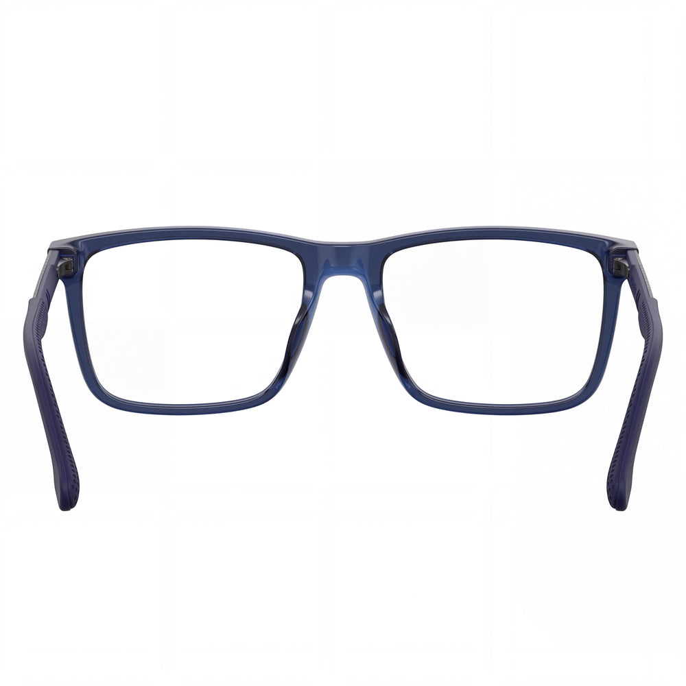 Carrera CARRERA 8839 Gafas Unisex Rectangulares de Compuesto Azul Mate Estampado Gris 55mm