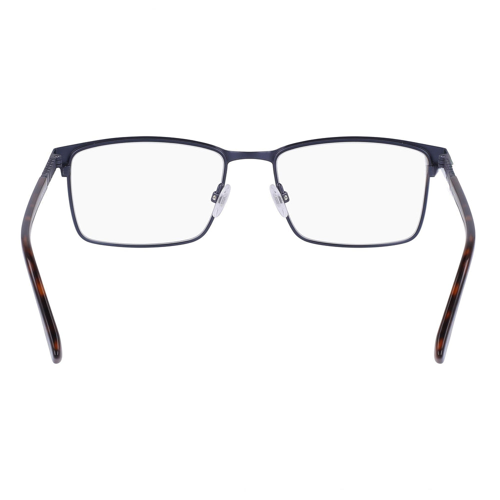 Flexon E1129 Gafas Unisex con Montura de Acetato Azul Marino Mate, Cristales de Policarbonato sin Polarizar, Ancho de Lente 59mm