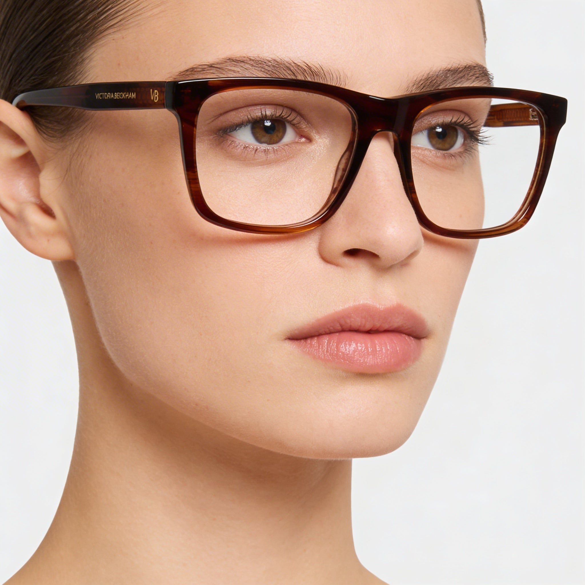 Victoria Beckham Vb2670 Women's Brown Horn Optical Eyeglasses, Lens Width 53mm, Bridge 17mm, Temple Length 140mm, Photo 4