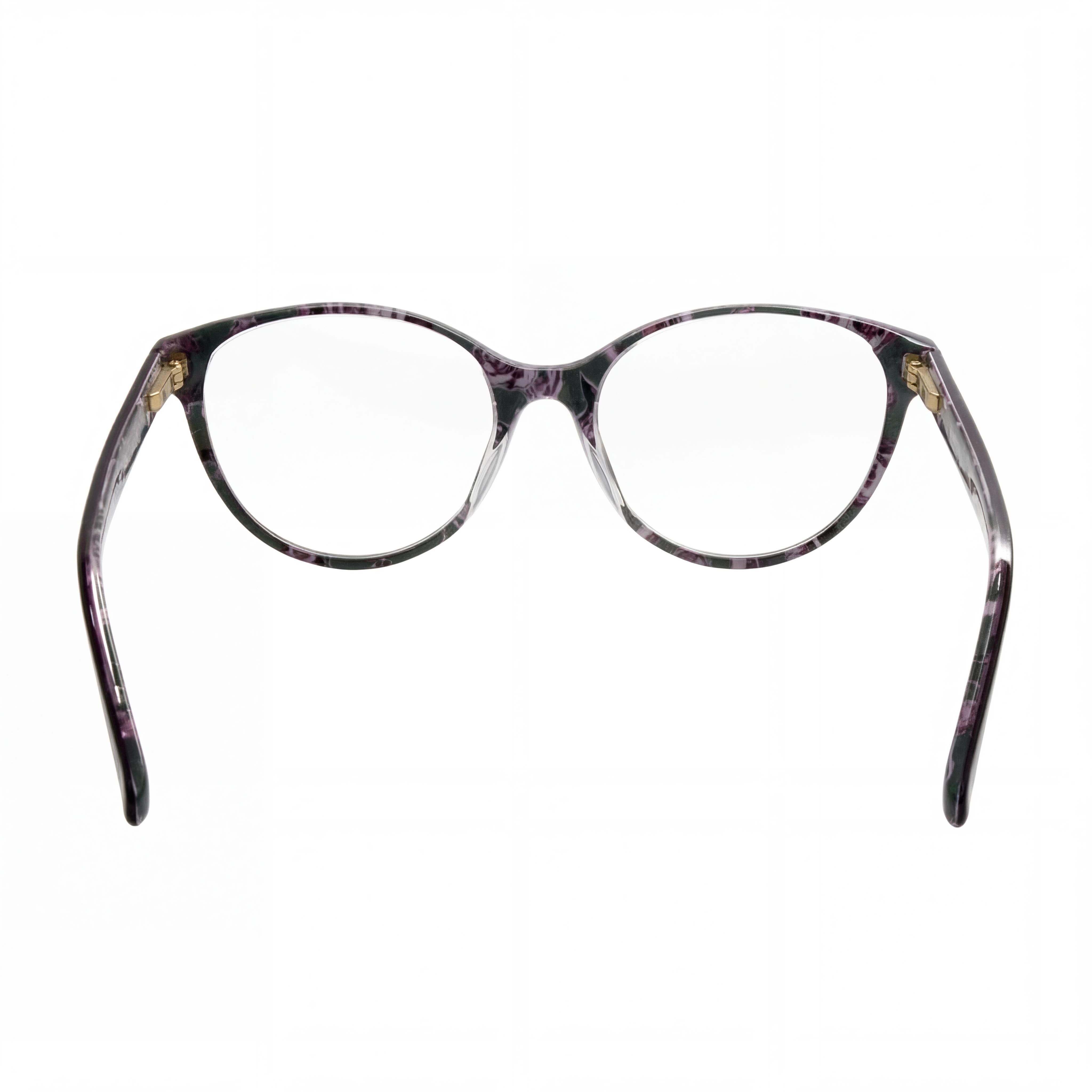 Moschino MOL525 Women's Cat Eye Plum Plastic Eyeglasses Frames 52mm Lens, 17mm Bridge, 145mm Temple, Photo 4