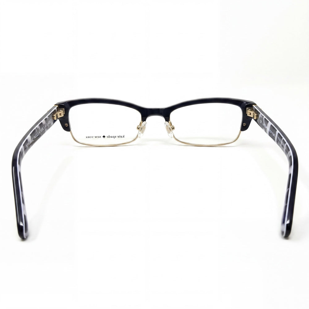 Kate Spade New York Joetta Unisex Navy Dots Plastic Optical Eyeglasses Clear Lens 52-18-135mm