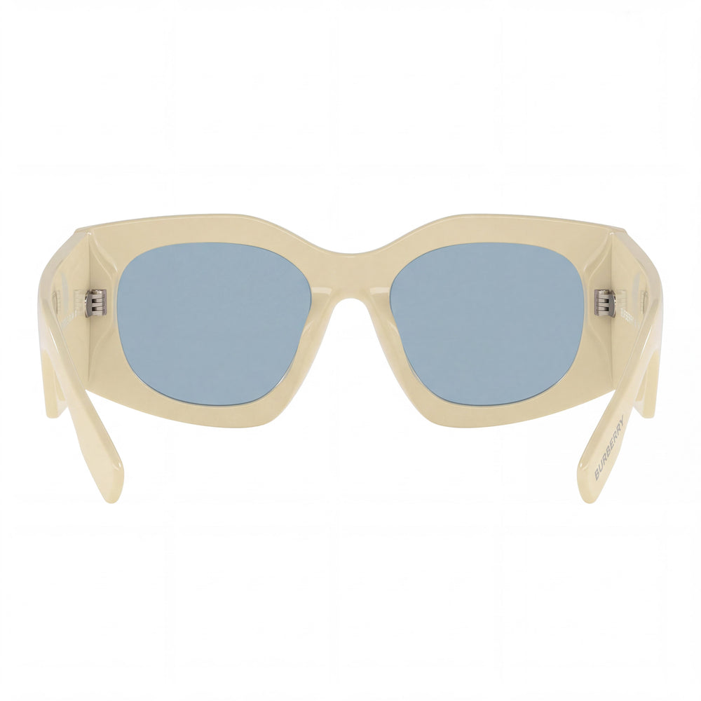 BURBERRY Modern Women's Madeline Yellow Blue Plastic Frame Sunglasses, Yellow Lens, UV Protection, 55mm