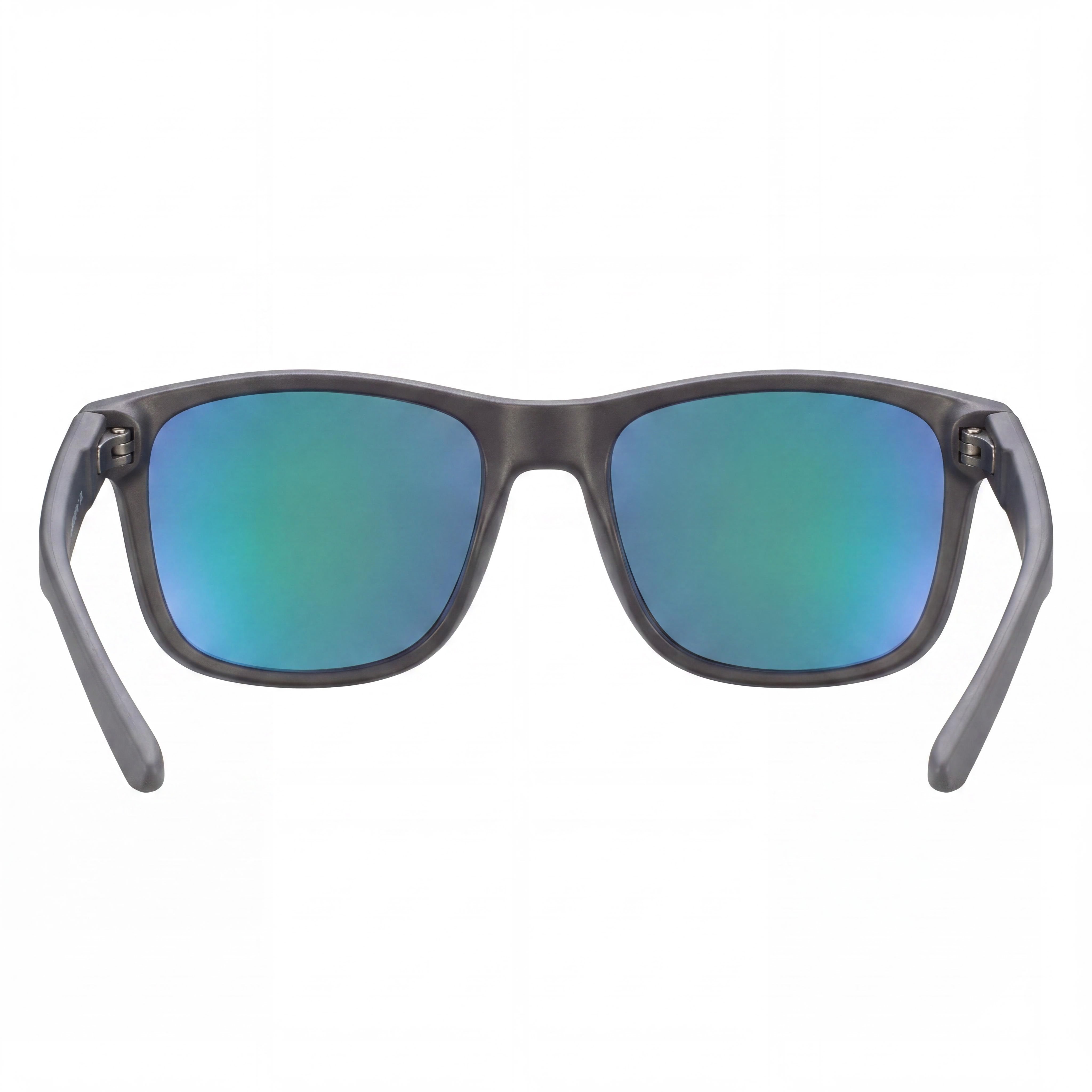 Nike Wayfarers Unisex Grey with Green Mirror Frame & Lenses Plastic Sunglasses 57-19-145 UV Protection, Photo 4
