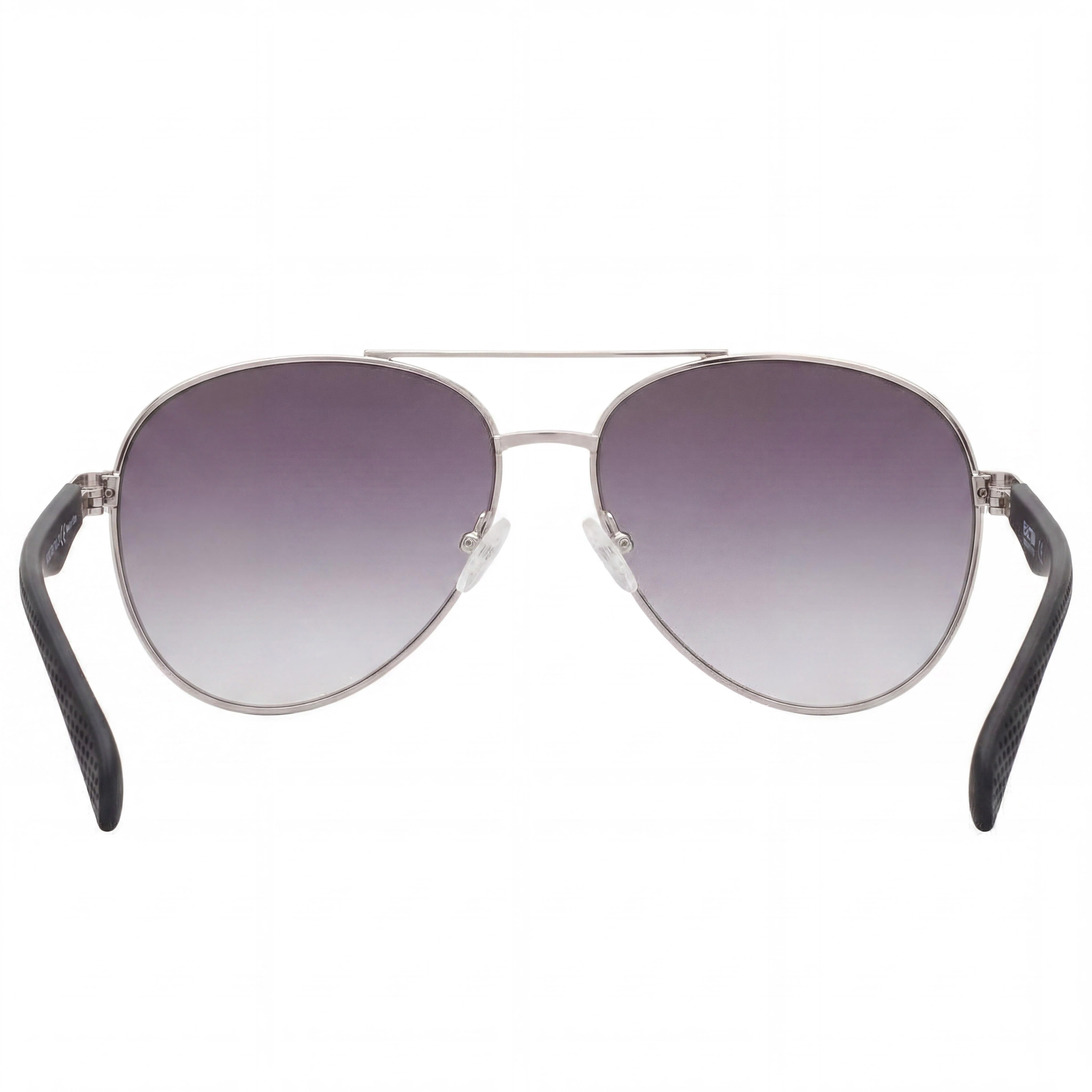 Kenneth Cole Kc1318 Women's Pilot Metal Sunglasses Shiny Light Nickeltin Smoke Lens 100% UV Protected 52mm, Photo 3