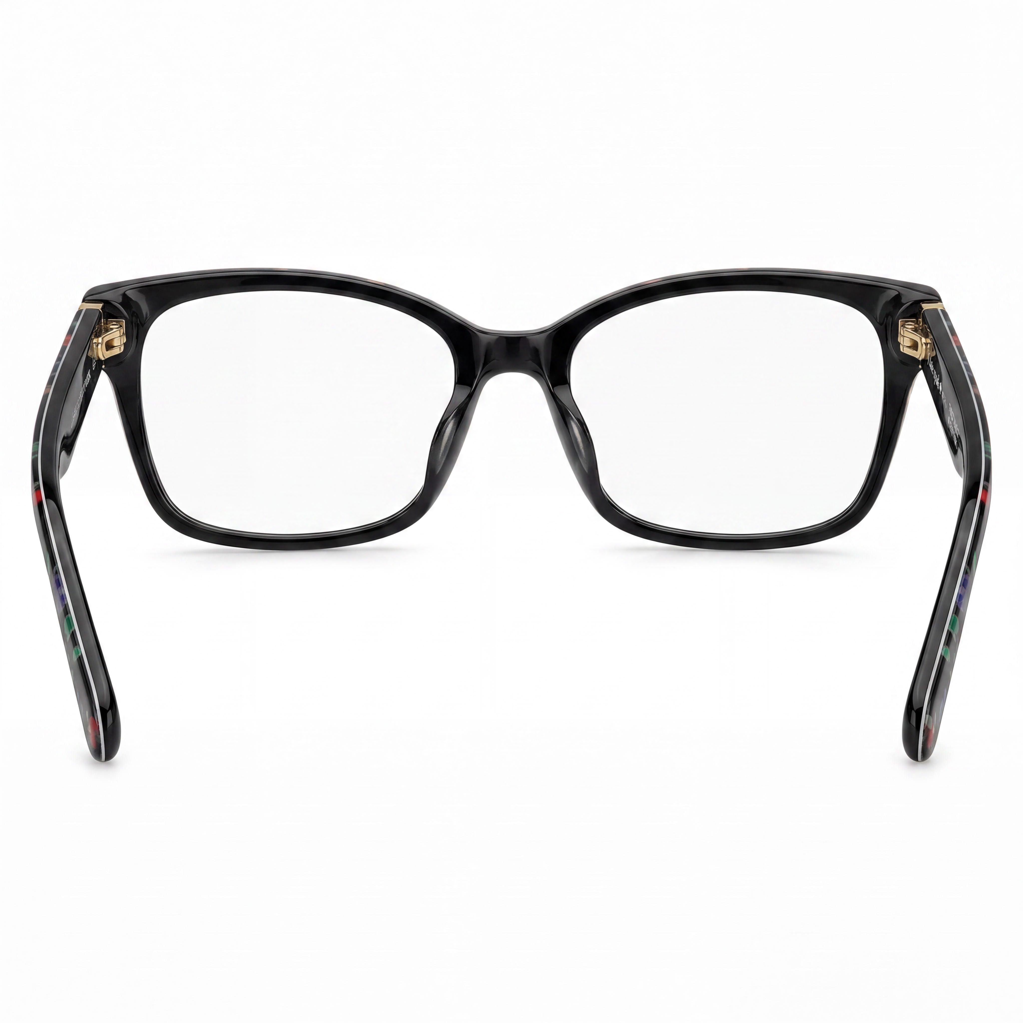 kate spade new york Gafas de Acetato para Mujer con Montura Negra Estampada y Lentes de Policarbonato (52-16-140), Photo 3