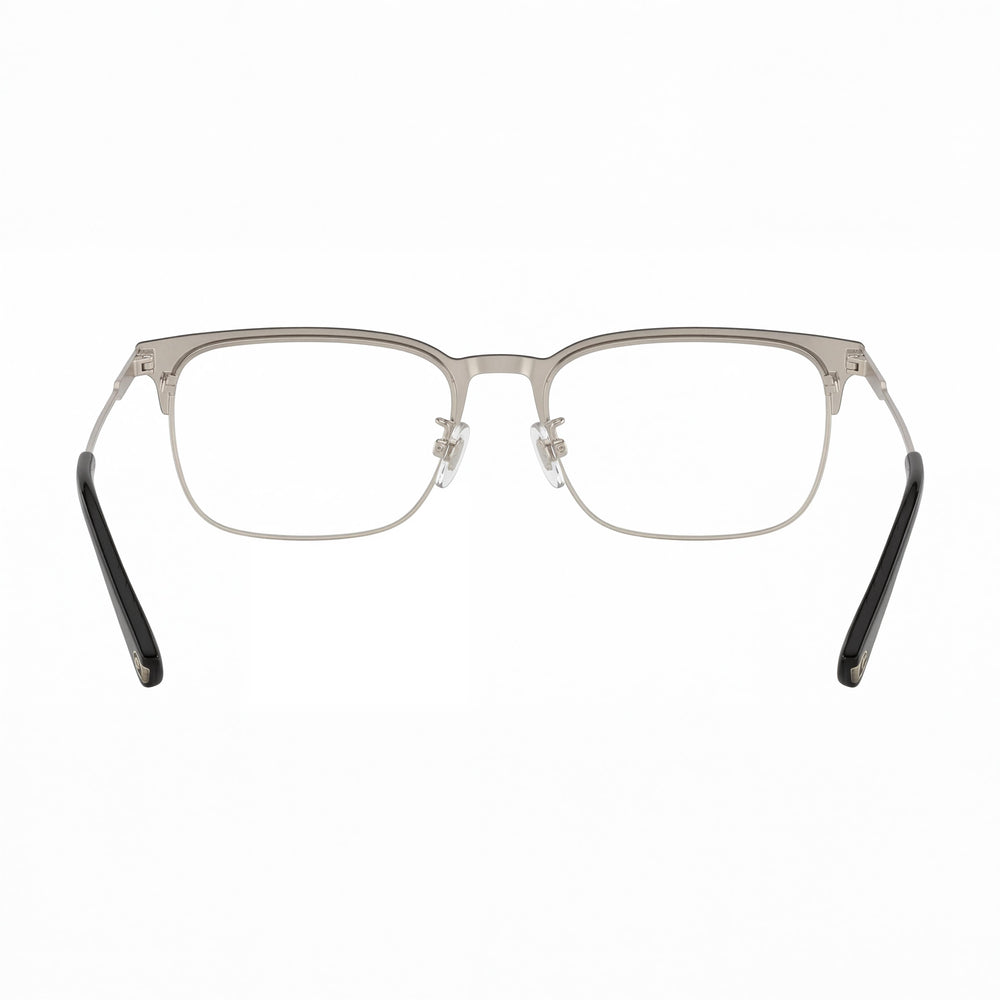 Coach Women's Hc 5121 Metal Rectangular Eyeglass Frames Matte Light Gold Matte Black 56mm
