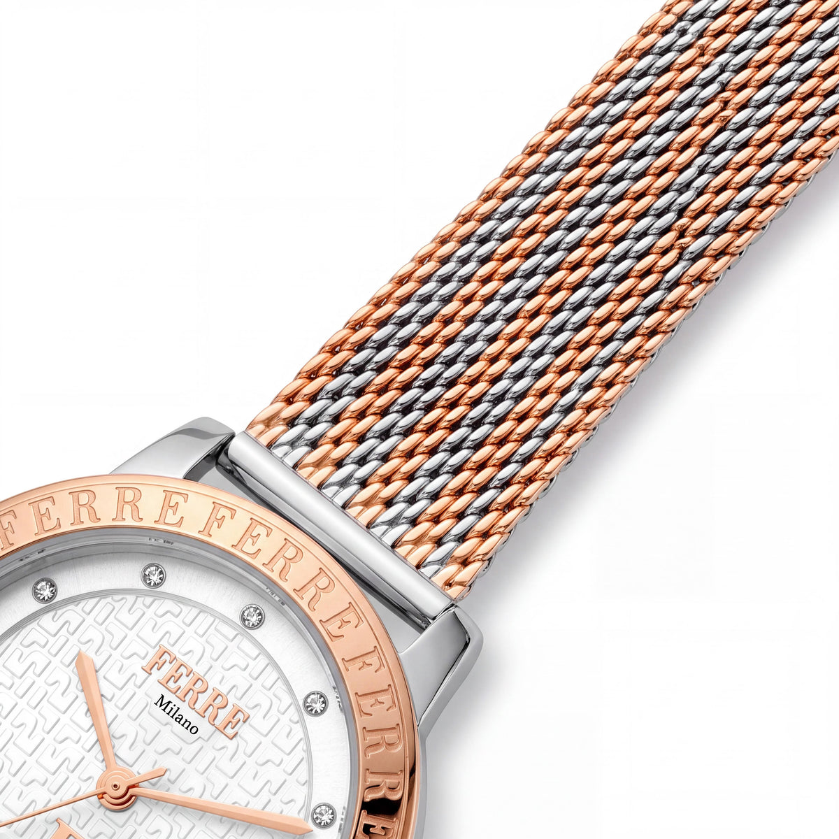 Ferre Milano Women's Quartz Movement Two-Tone Stainless Steel Water Resistant Watch, Photo 3