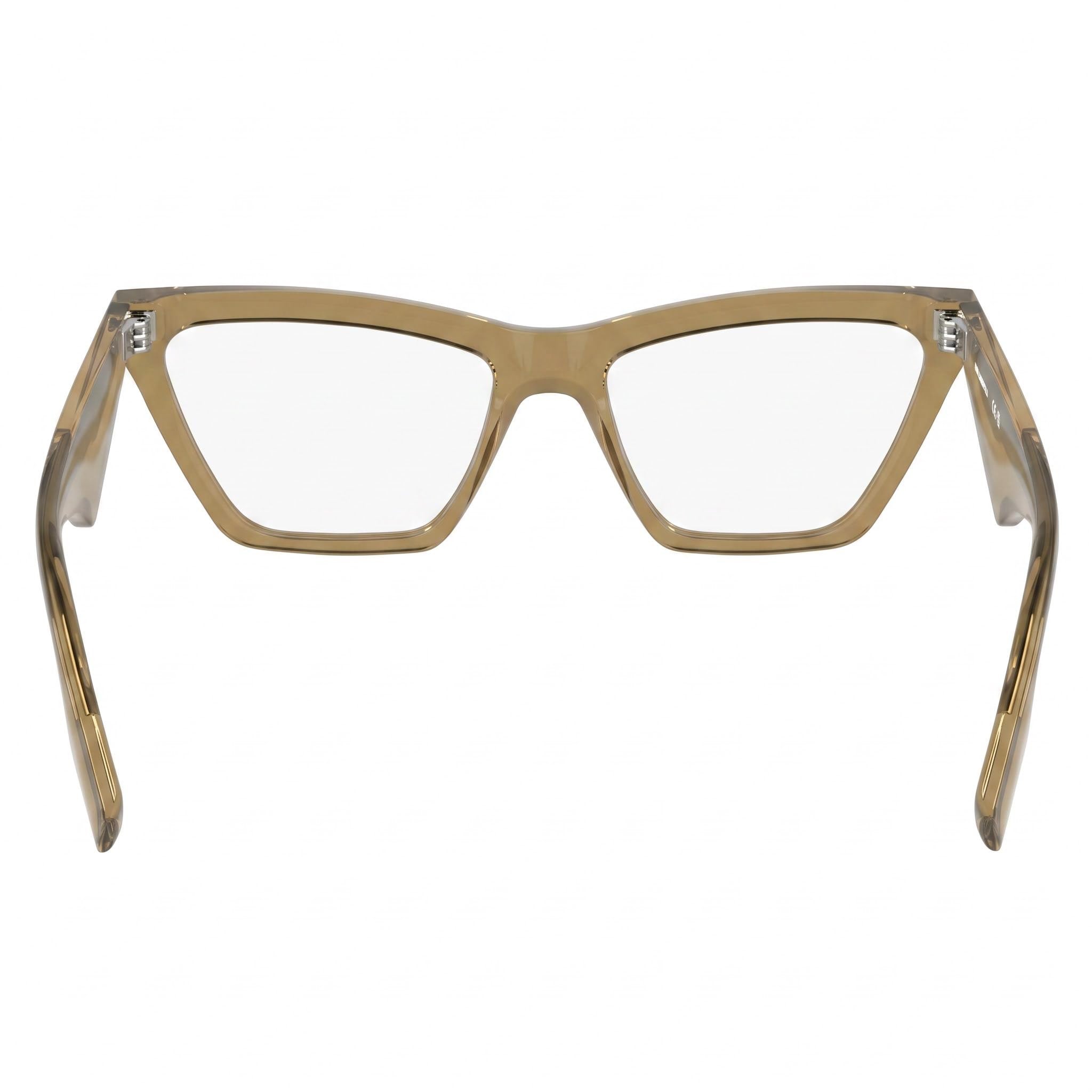 KARL LAGERFELD Kl6195 Women's Light Brown Metal Acetate Frame 54mm Eyeglasses, Photo 4