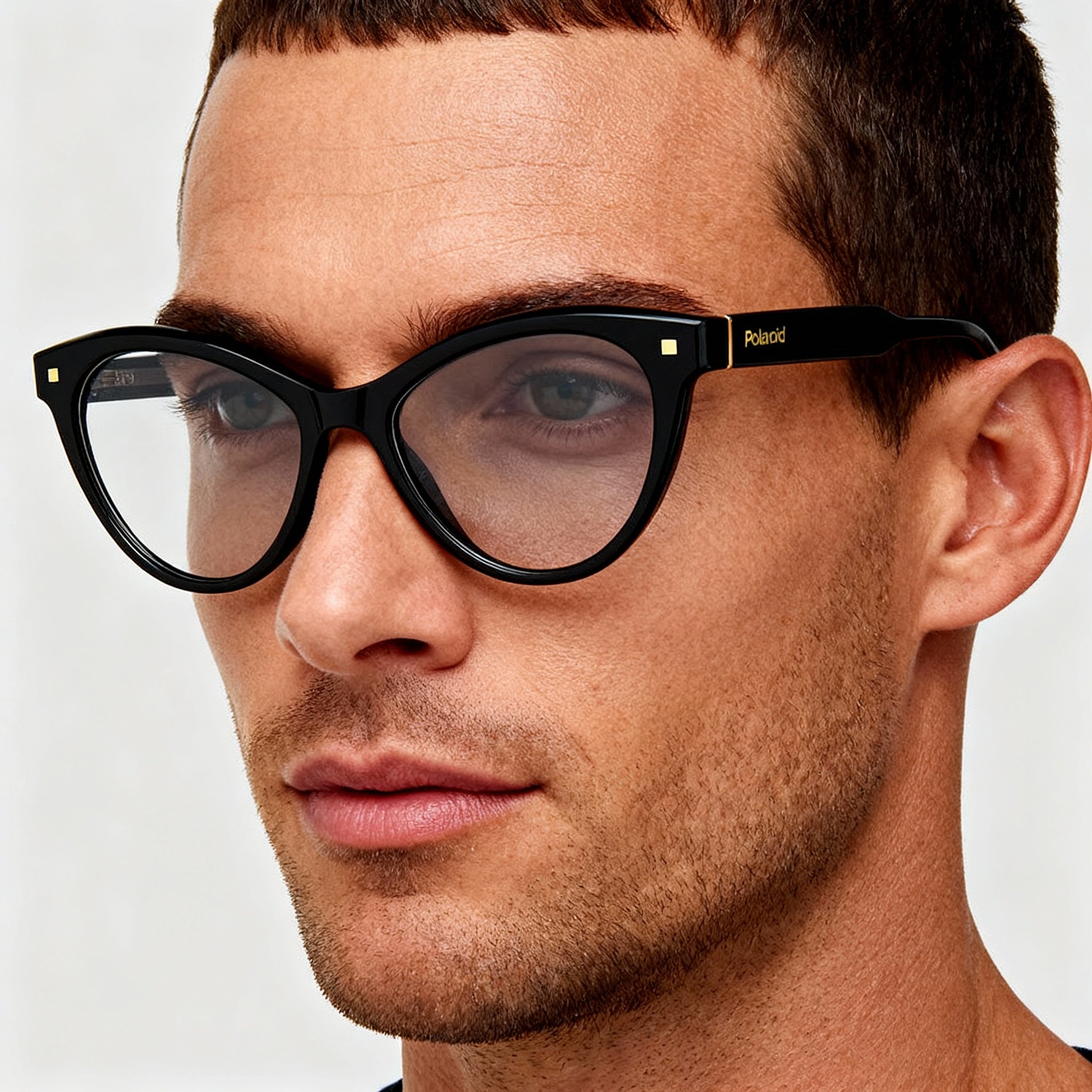 Polaroid Pld D446 Men's Black INJECTED Non- Eyeglasses with Polycarbonate Lenses 52-145-17mm, Photo 4