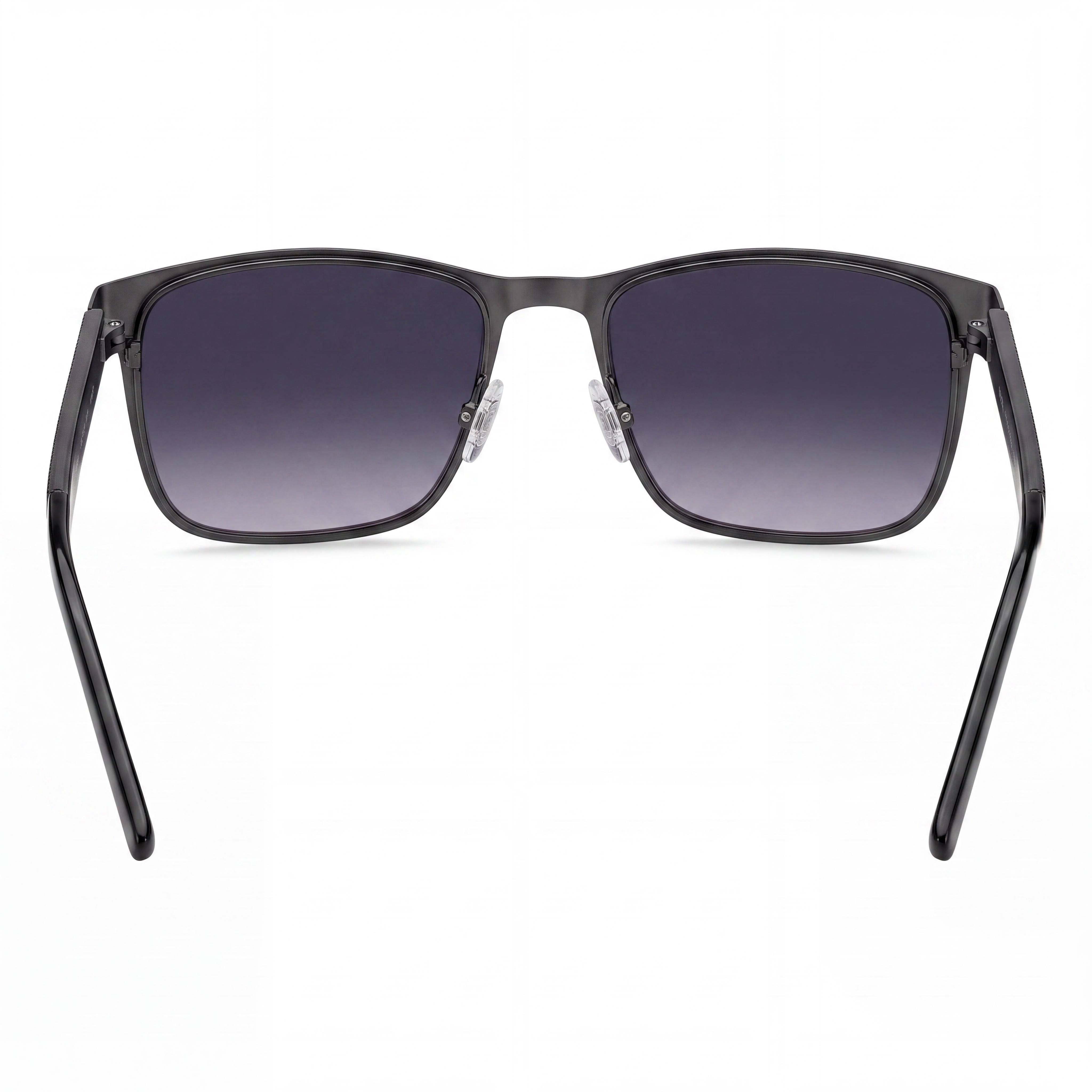 HUGO Hg 1328/S Rectangular Women's Matte Ruthenium Black Stainless Steel Sunglasses 57mm, Photo 4