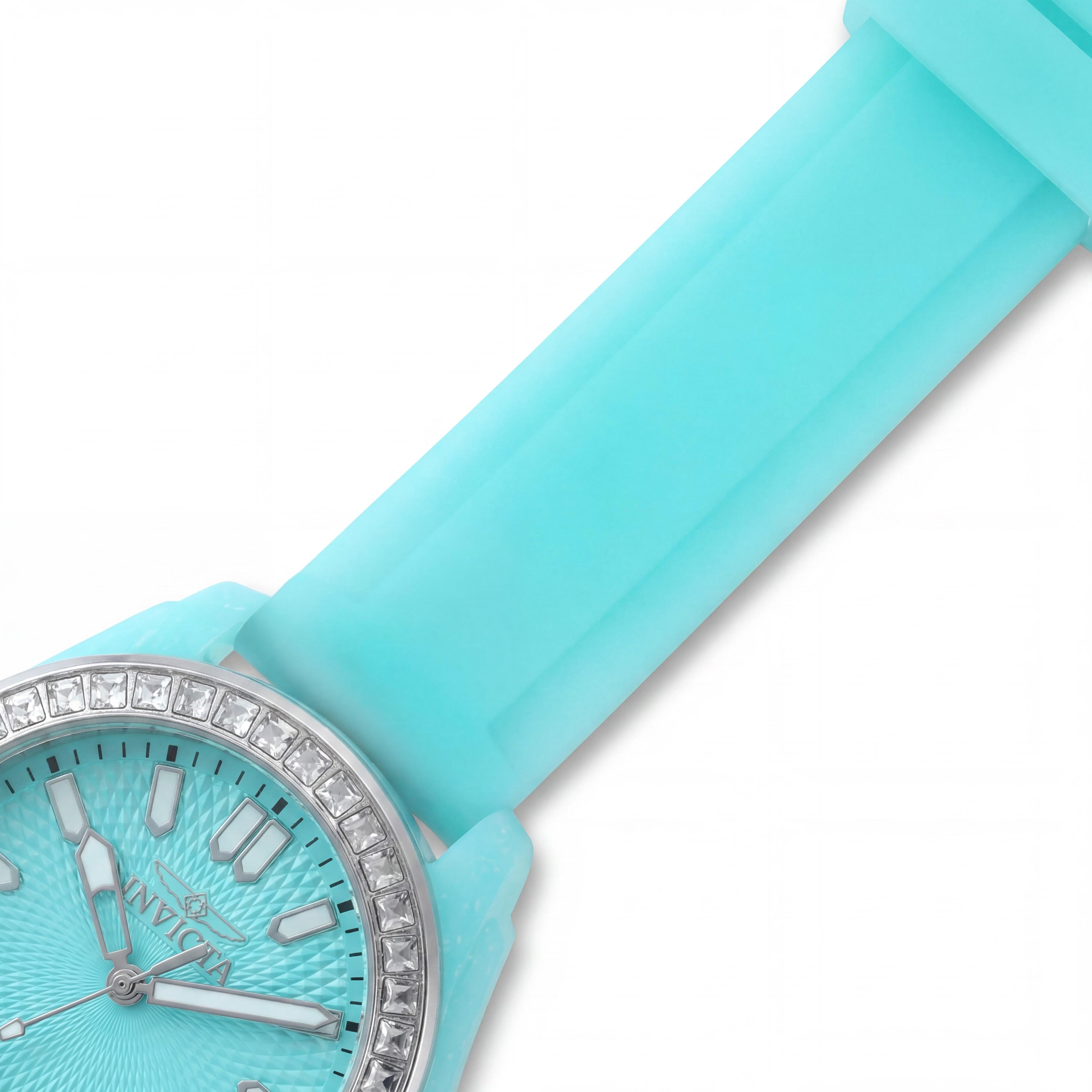 Invicta Celestial 50203 Women's Blue Dial Quartz Movement Silicone Strap Watch, 37mm Case, Photo 3