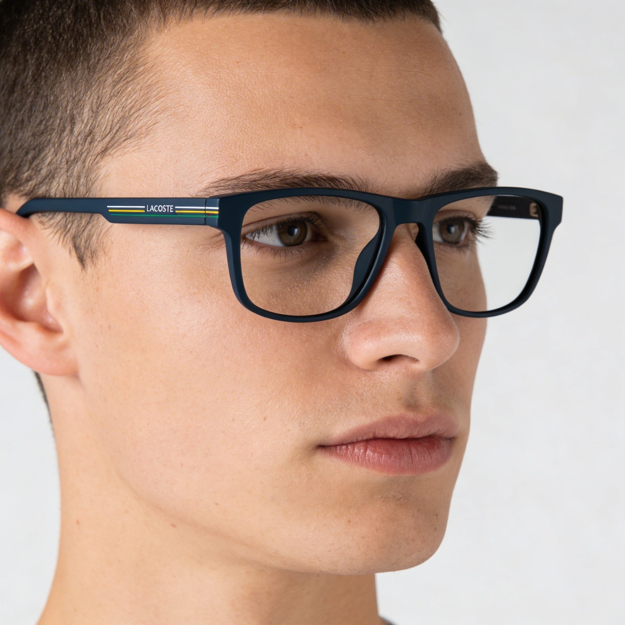 Lacoste Casual Men's Sunglasses with Injected Matte Blue Frame and Polycarbonate Lenses, 54mm, Photo 3
