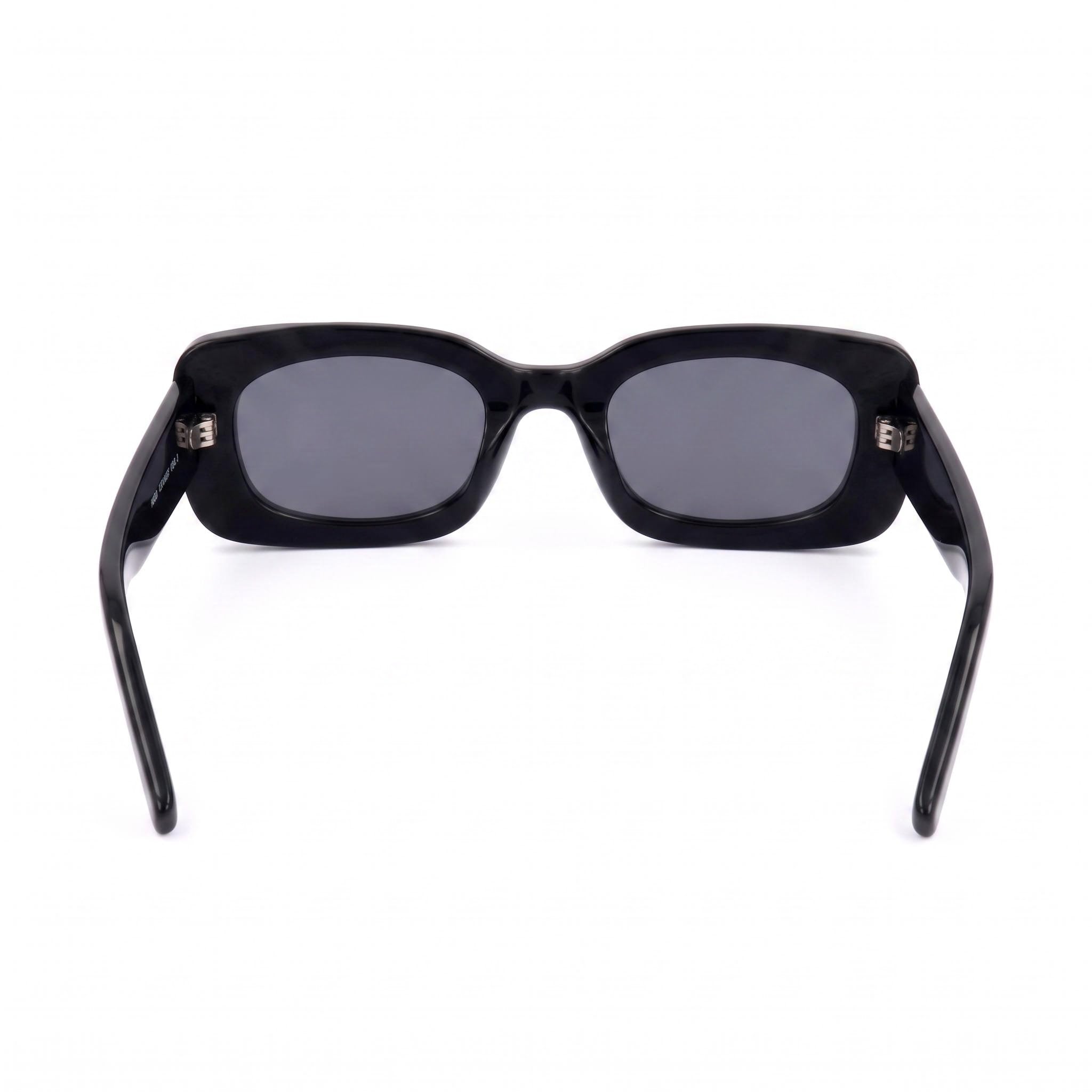 HUGO Casual Women's UV Protection Sunglasses with Black Acetate Frame and Polycarbonate Lenses, 52mm, Photo 4