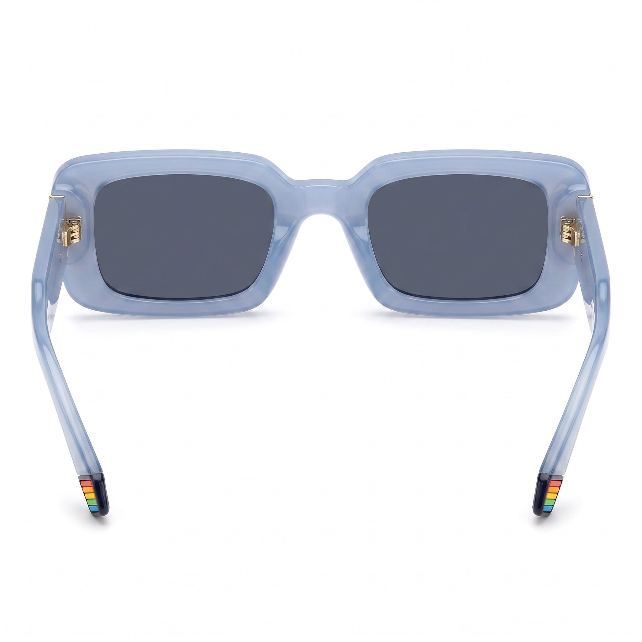 Gafas de sol polarizadas de policarbonato para mujer Polaroid Eyewear Classic PLD 6208/S/X, color azul cielo, con protección UV, 52mm, Photo 4